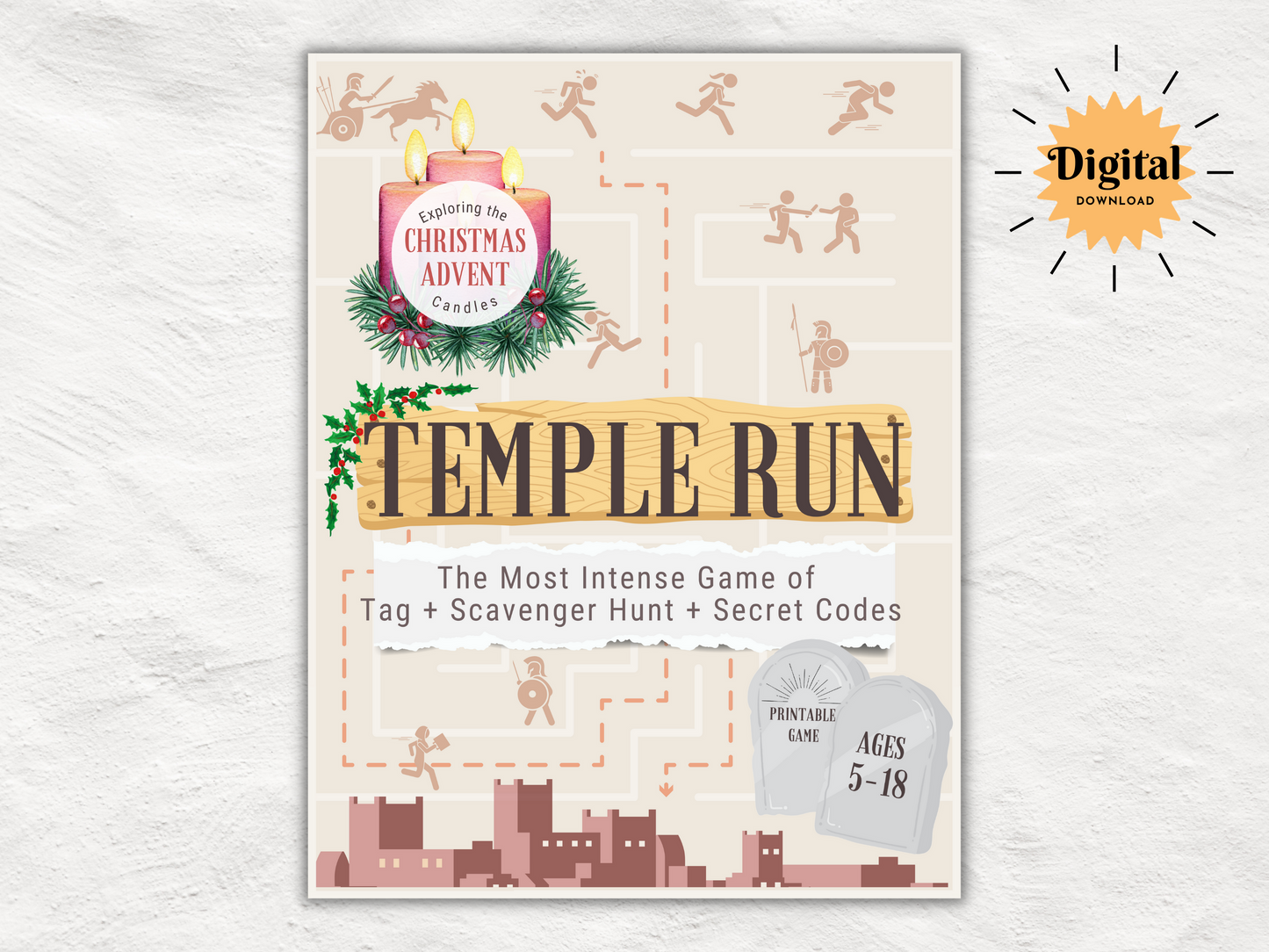Advent Cipher Quest | Christmas Church Game | Unravelling the Mysterious Meaning Behind the Advent Candles | Scavenger Hunt for Kids & Teens