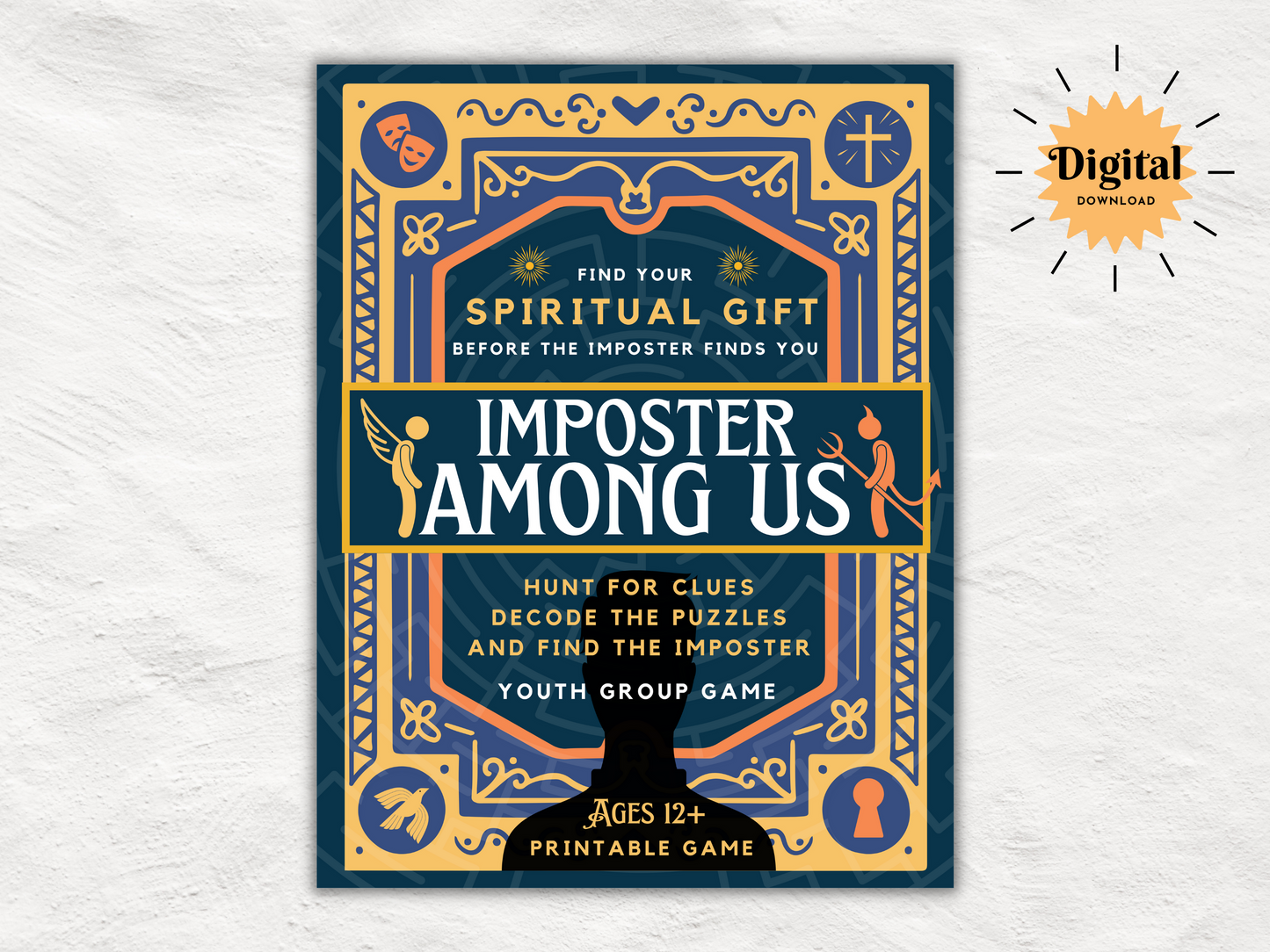 Uncover Your Spiritual Gifts | Imposter Among Us Printable Youth Group Game | Murder Mystery Team Builder Church Game | Spiritual Gift Test