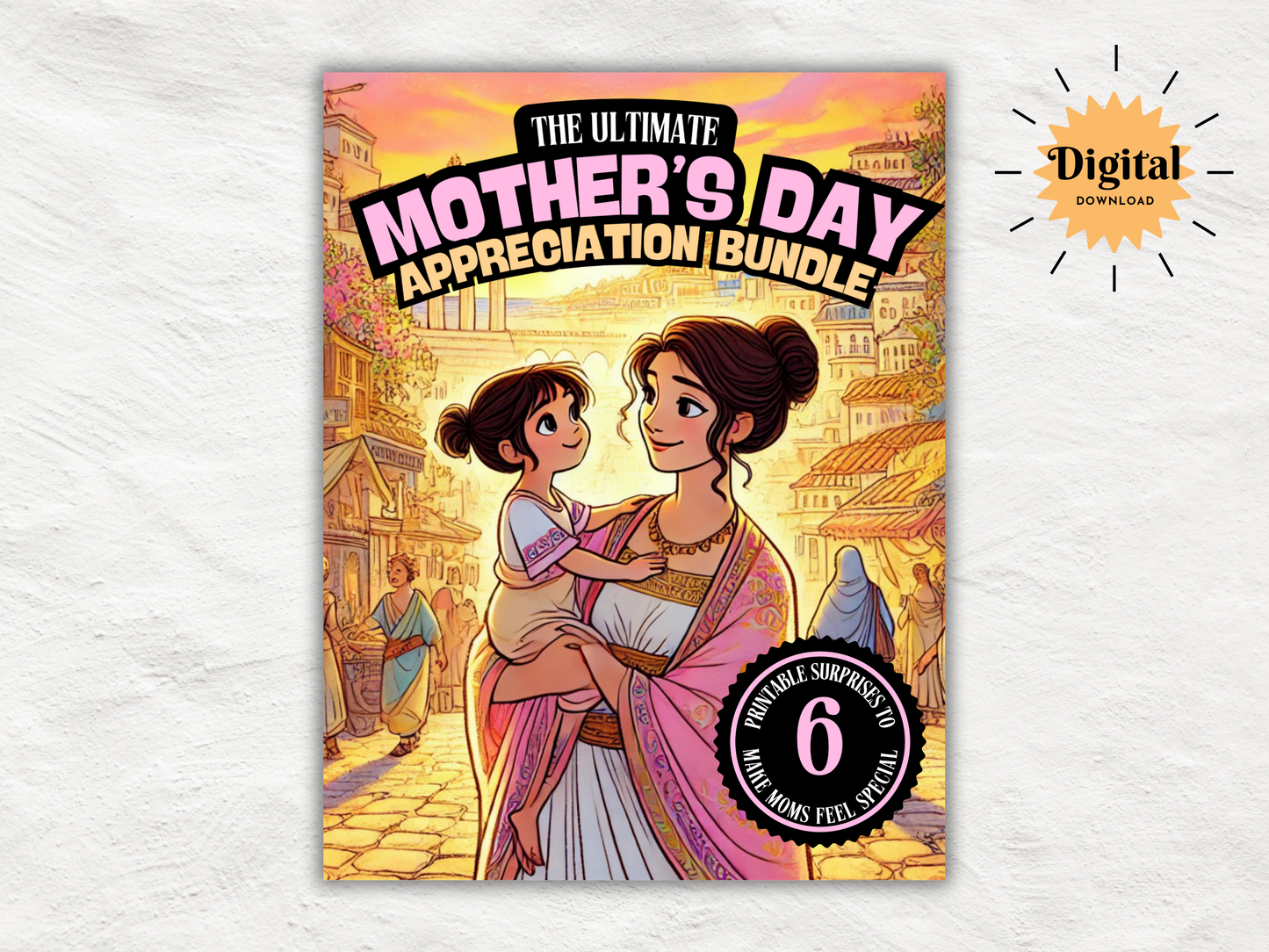 Ultimate Mother's Day Appreciation Bundle - 6 Unique Printable Gifts from Kids to Mothers, Coloring Cards, Love Coupons, Medals & More