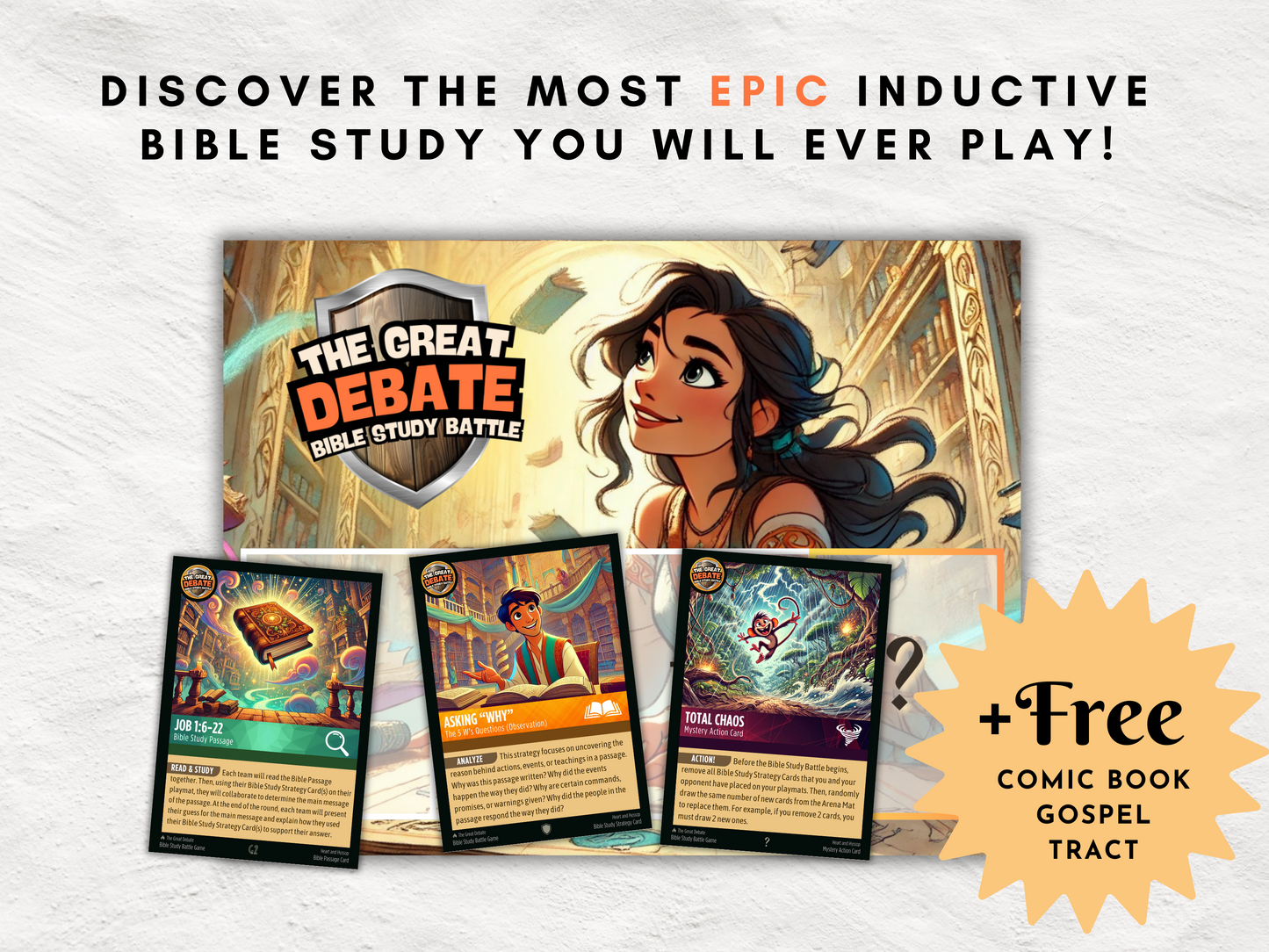 The Great Debate: Bible Study Battle β Inductive Bible Study Game, Christian Printable Game, Digital Youth Group Activity, Fun Bible Study