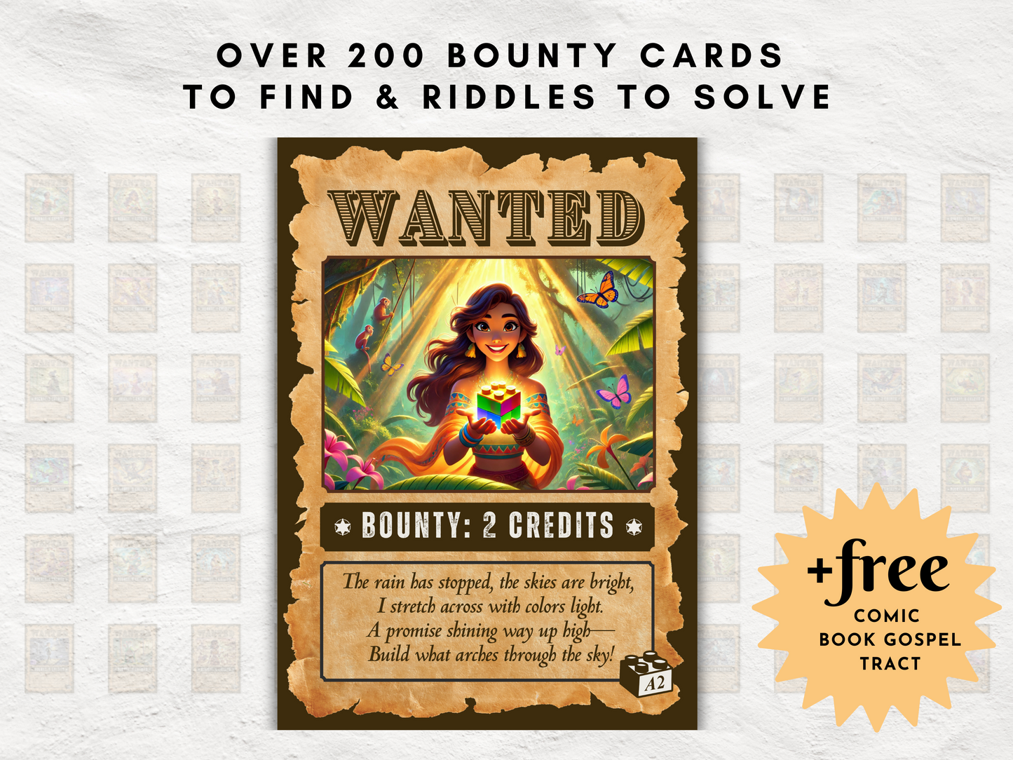 Brick Builder’s Bounty Hunt | Printable Christian Brick Building Bible Game | Church Event Activity for Kids, Teens & Adults | Bible Riddle