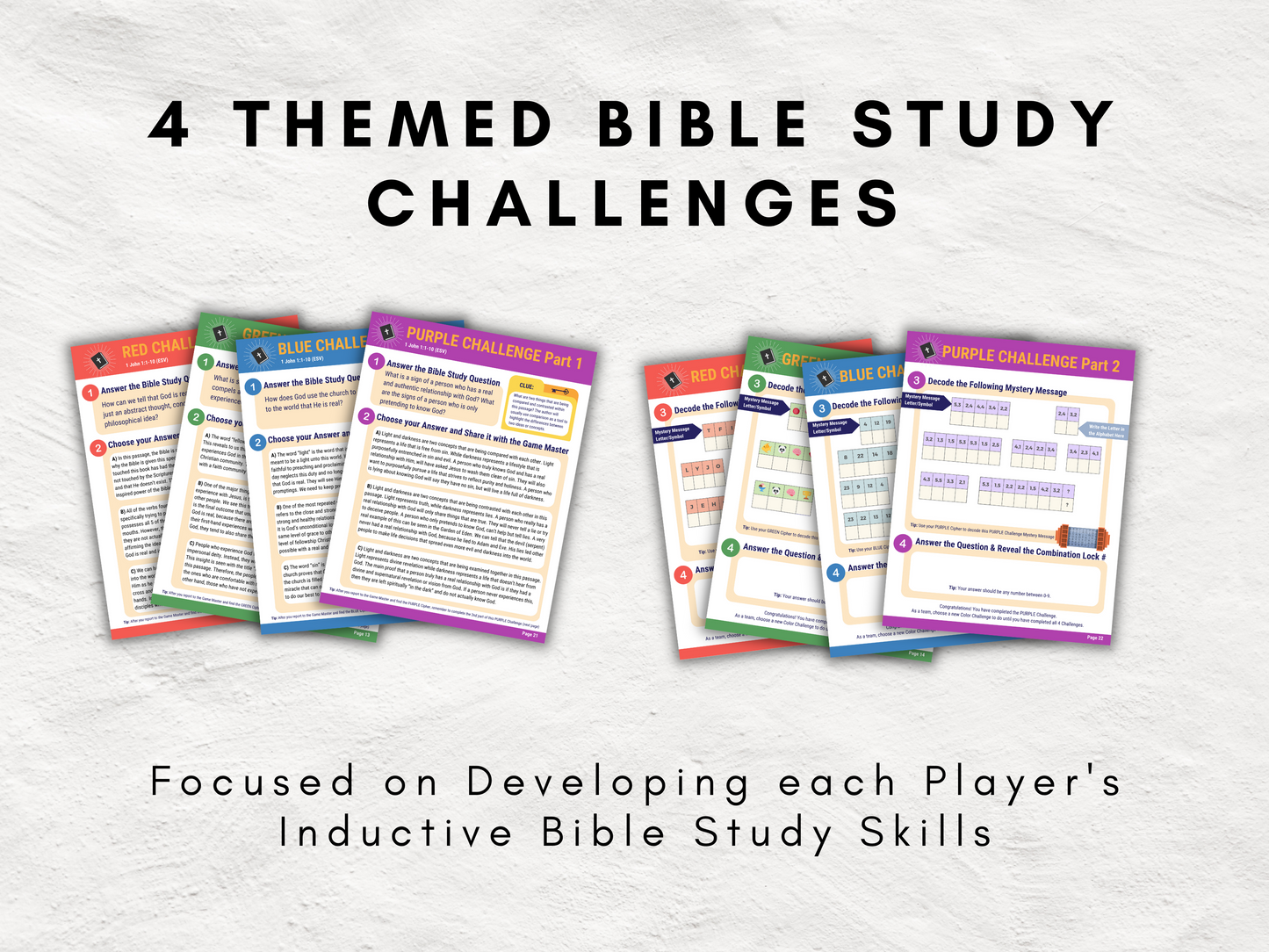 Bible Study Escape Room Game | 1 John 1 | Finding Evidence that God is Real | Church Printable Kit for Teens & Adults | Youth Group Game