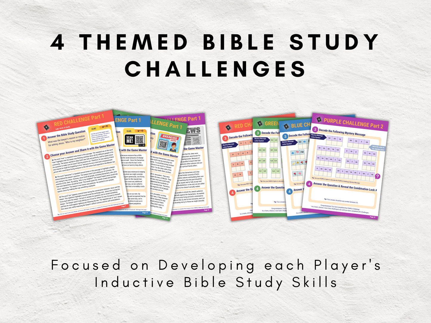 KJV | Bible Study Escape Room Kit – Love Your Neighbor (Luke 10:25-37) | Printable Youth Group Game | Digital Download | Teens Church Game