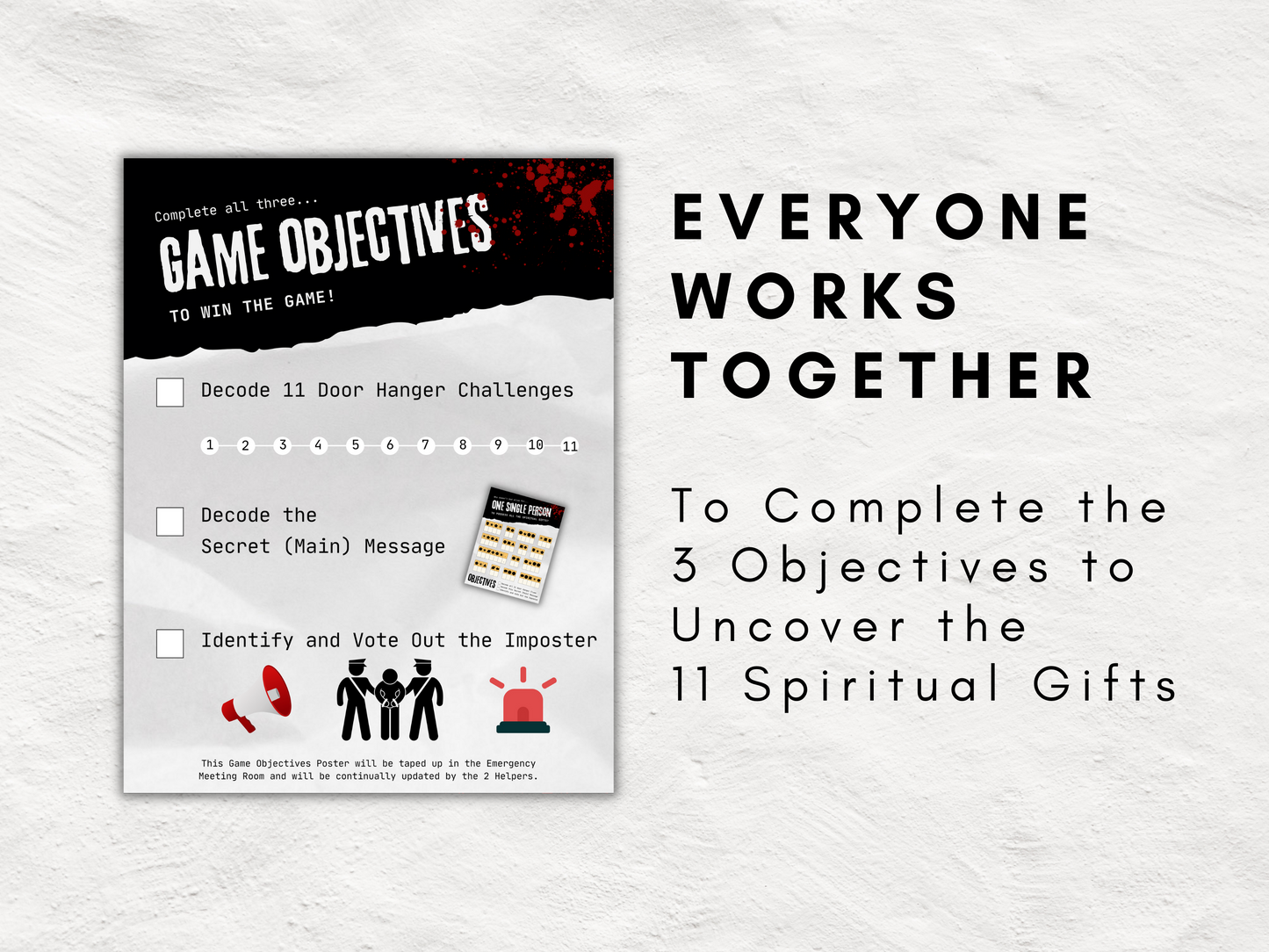 Uncover Your Spiritual Gifts | Imposter Among Us Printable Youth Group Game | Murder Mystery Team Builder Church Game | Spiritual Gift Test