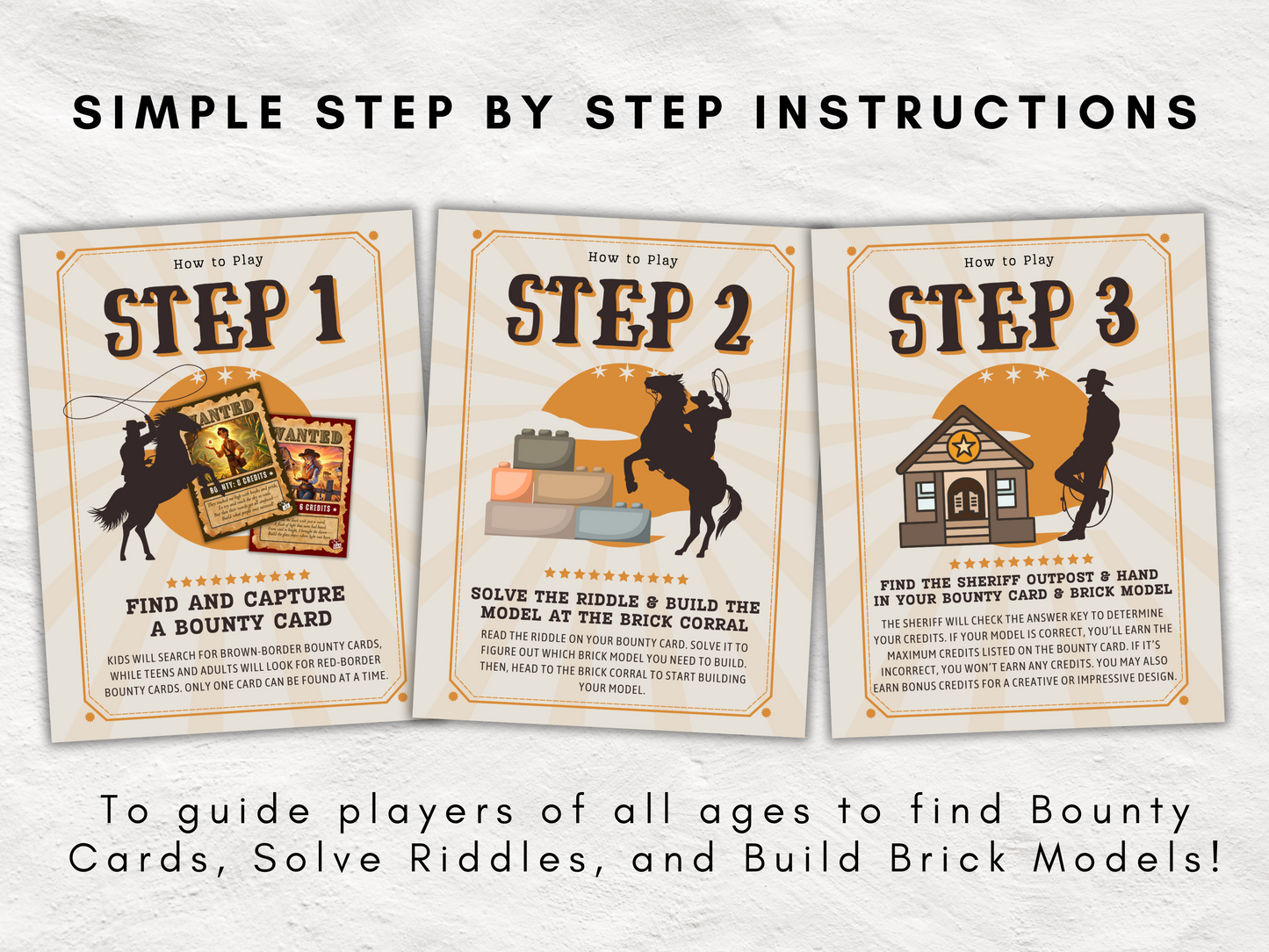Brick Builder’s Bounty Hunt | Printable Christian Brick Building Bible Game | Church Event Activity for Kids, Teens & Adults | Bible Riddle