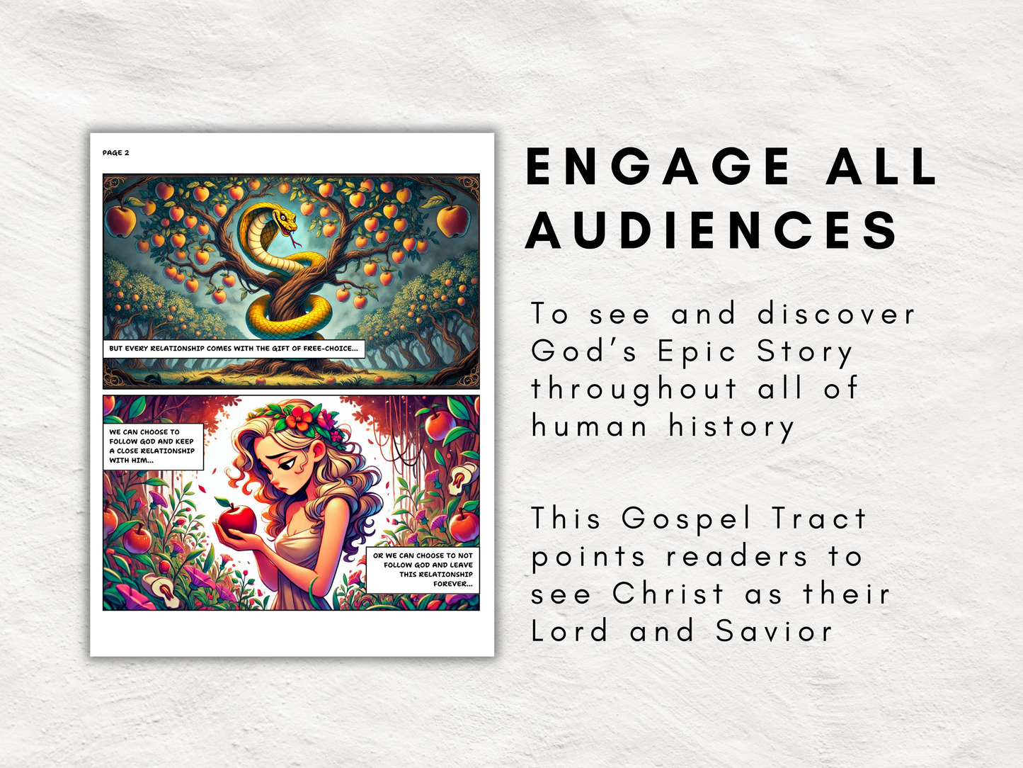 Comic Book Gospel Tract | 12 Page Graphic Novel to Share Jesus' Good News | Printable Evangelism Tool | Sinner's Prayer Included