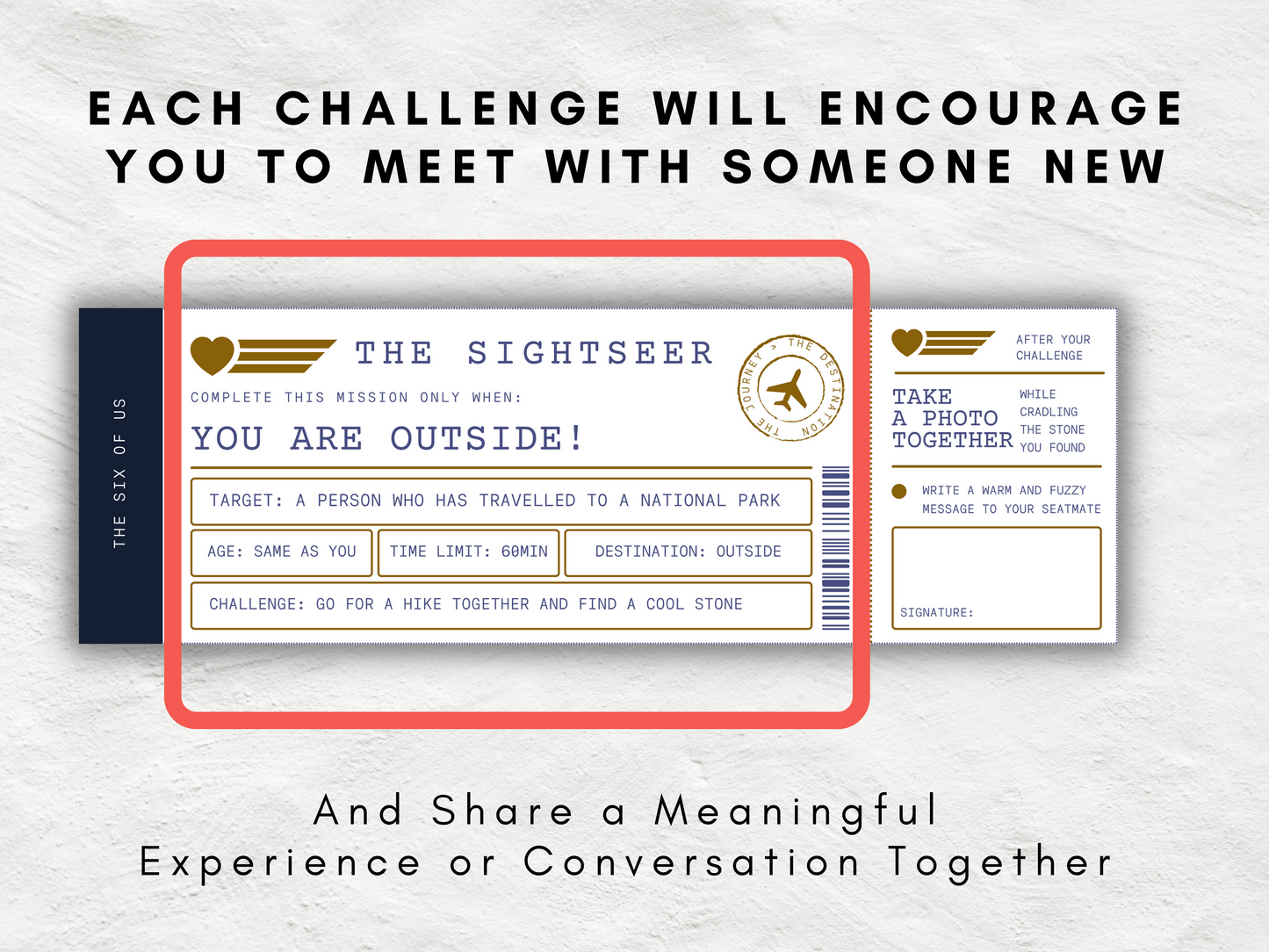 The Six of Us | Icebreaker Retreat Game for Ages 12+ | 180 Unique Challenges that will turn 6 Strangers into Friends | Youth & Adult Game