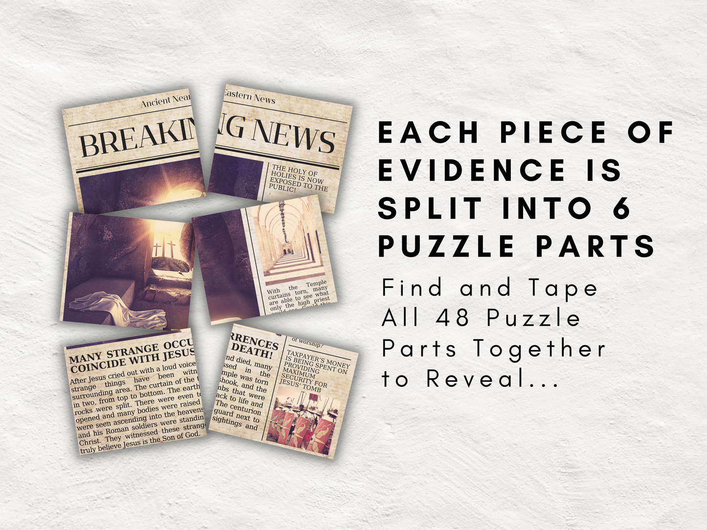 Easter Scavenger Hunt Game & Lesson for Children and Teens | Investigate the Crucifixion | Matthew 27 | Christian Game and Bible Lesson