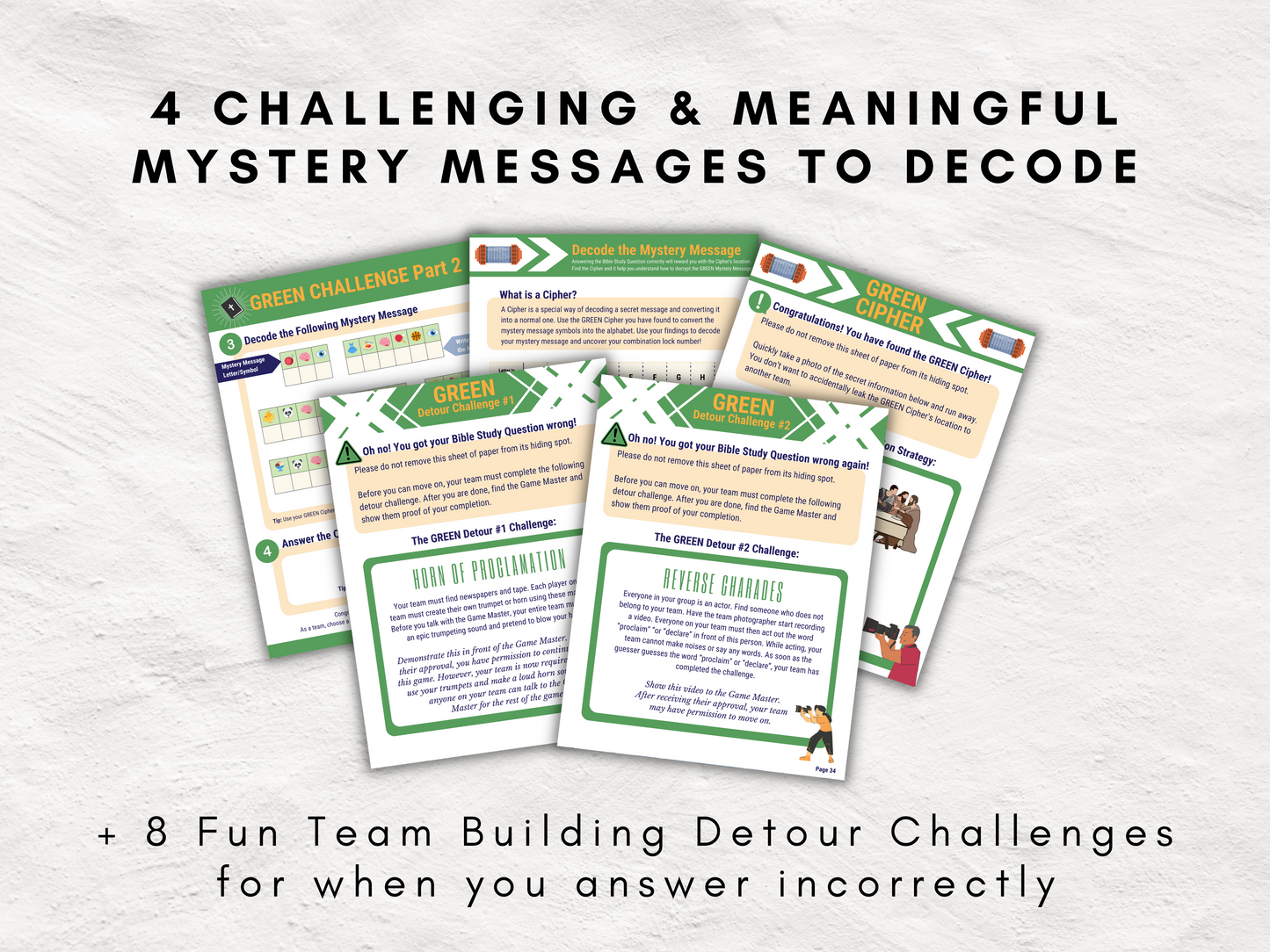 Bible Study Escape Room Game | 1 John 1 | Finding Evidence that God is Real | Church Printable Kit for Teens & Adults | Youth Group Game