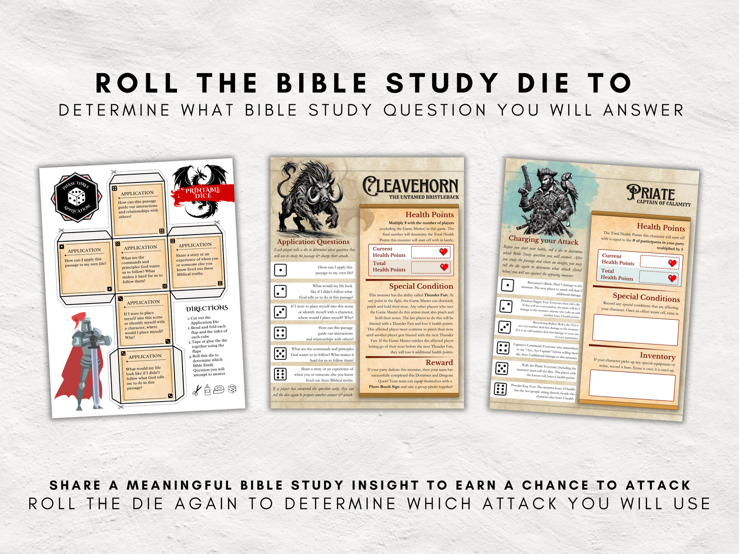 Doctrines and Dragons | Printable Inductive Bible Study Game | Tactical Turn-Based Team Game for Bible Study | Church & Youth Group Game