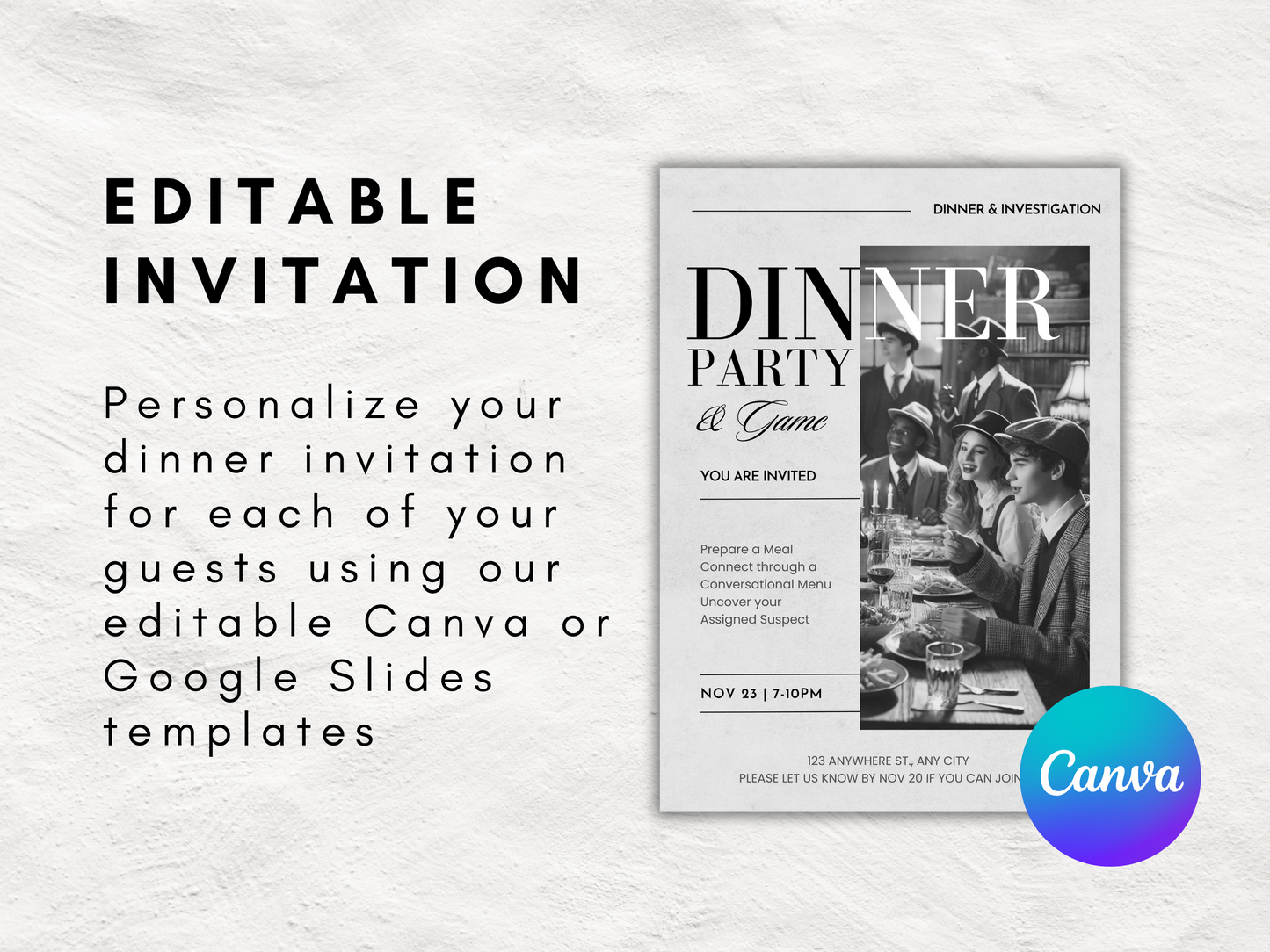 Dinner Detective Icebreaker Game | Lives Out | Fun Group Activity with 10 Menus, QR Code Recipes, and Conversation Starters | All Ages