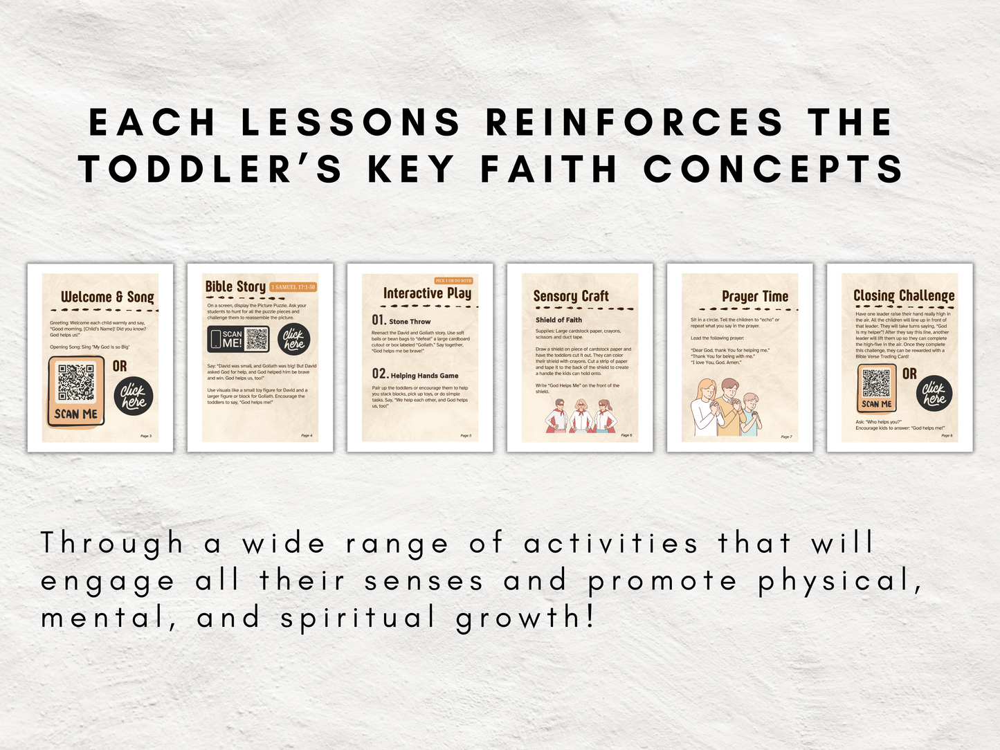 10 Toddler Sunday School Lessons Bundle | Preschool Key Faith Concepts | Printable Digital | Teaching God’s Love | Faith Based Activity
