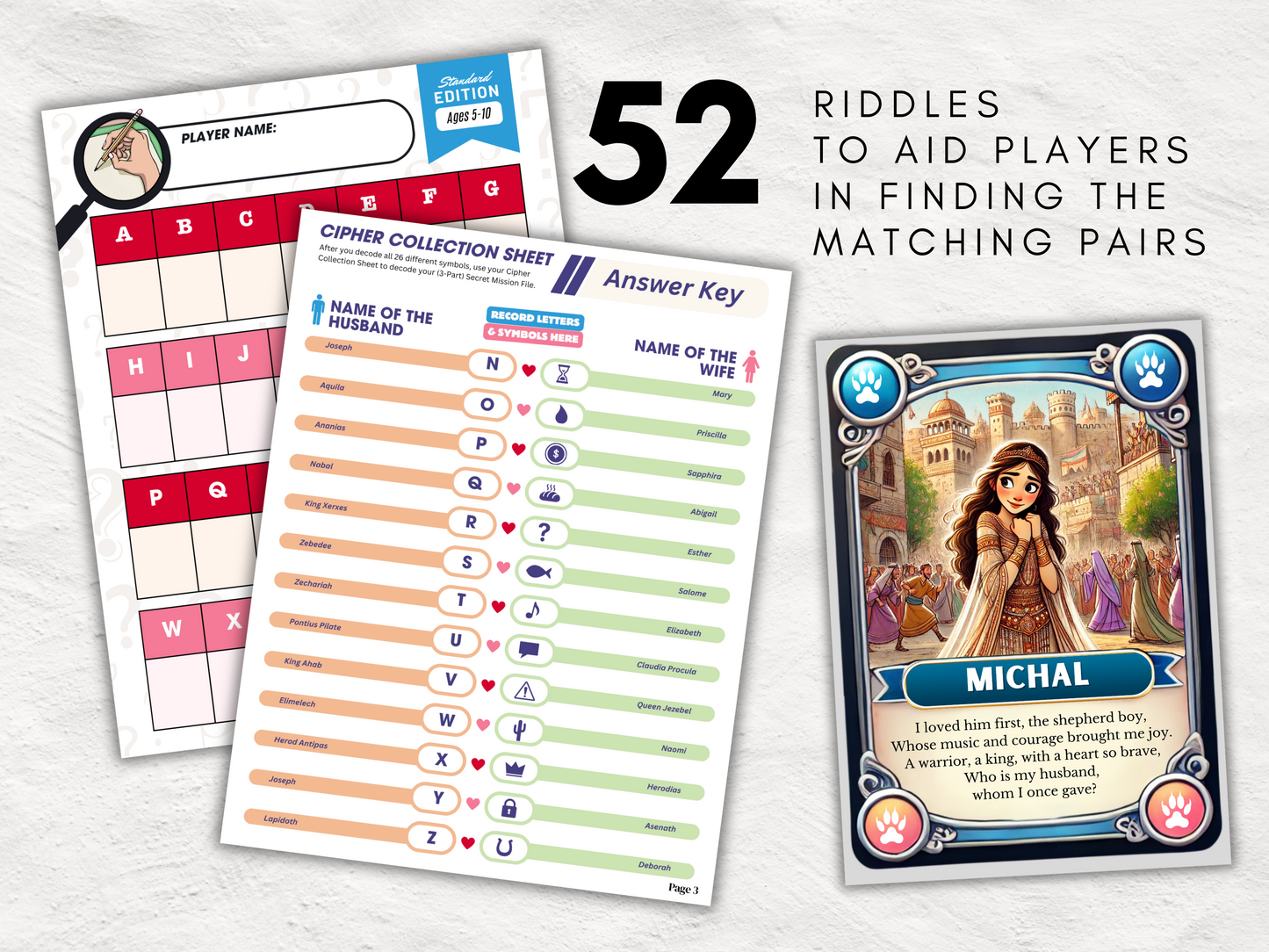 Ciphers and Secrets: Rediscovering God's Love - Christian Printable Game for Kids & Teens | Secret Code Based Scavenger Hunt Game and Lesson