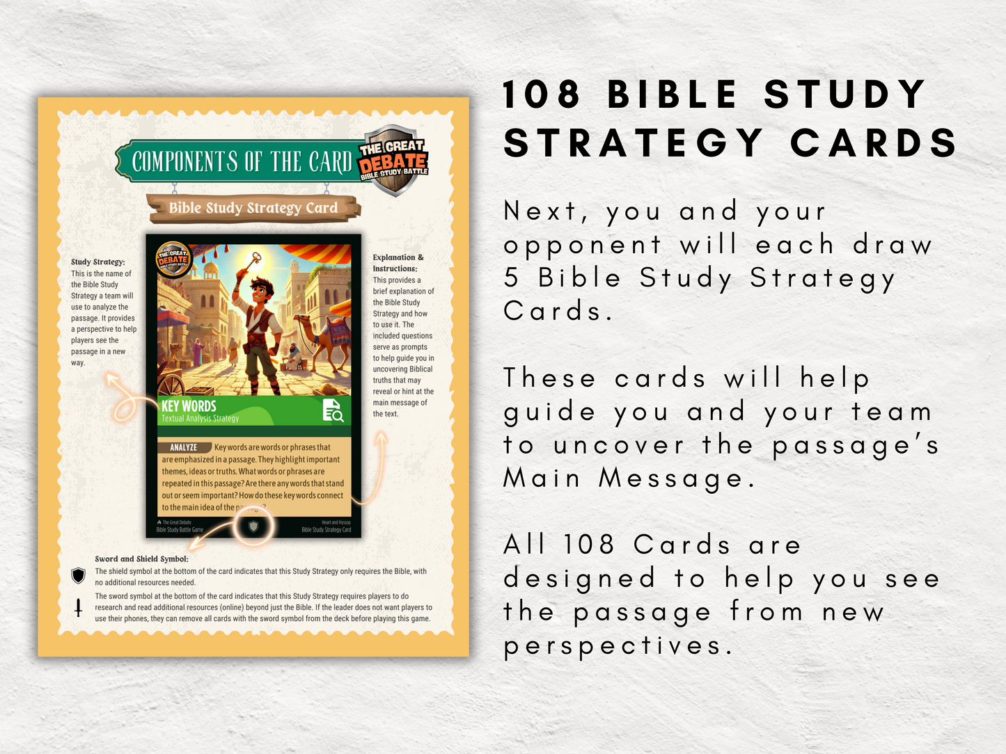 The Great Debate: Bible Study Battle β Inductive Bible Study Game, Christian Printable Game, Digital Youth Group Activity, Fun Bible Study