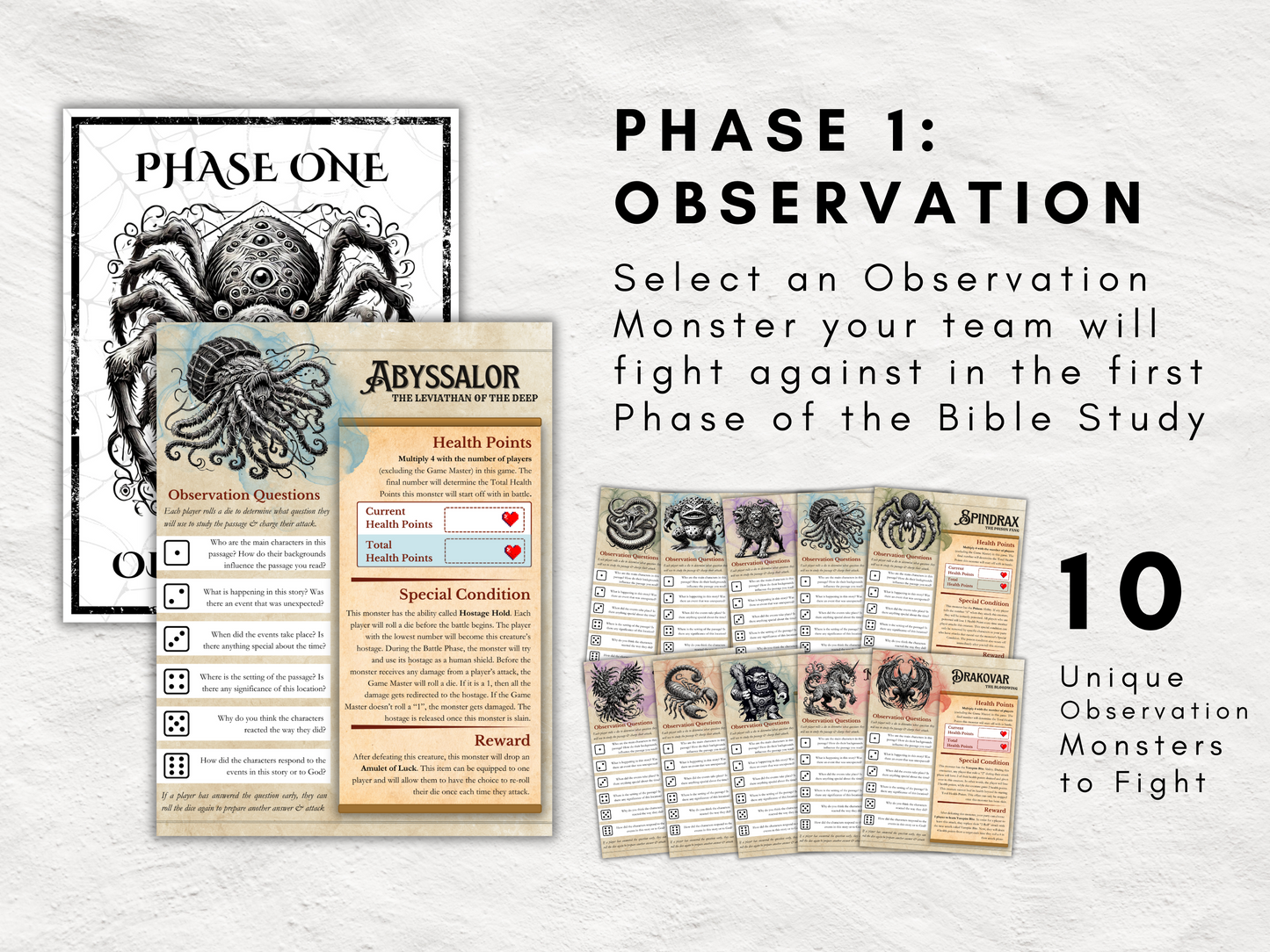 Doctrines and Dragons | Printable Inductive Bible Study Game | Tactical Turn-Based Team Game for Bible Study | Church & Youth Group Game