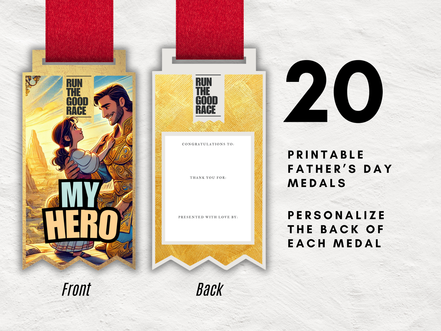 Ultimate Father's Day Appreciation Bundle - 6 Unique Printable Gifts from Kids to Fathers, Coloring Cards, Love Coupons, Medals & More