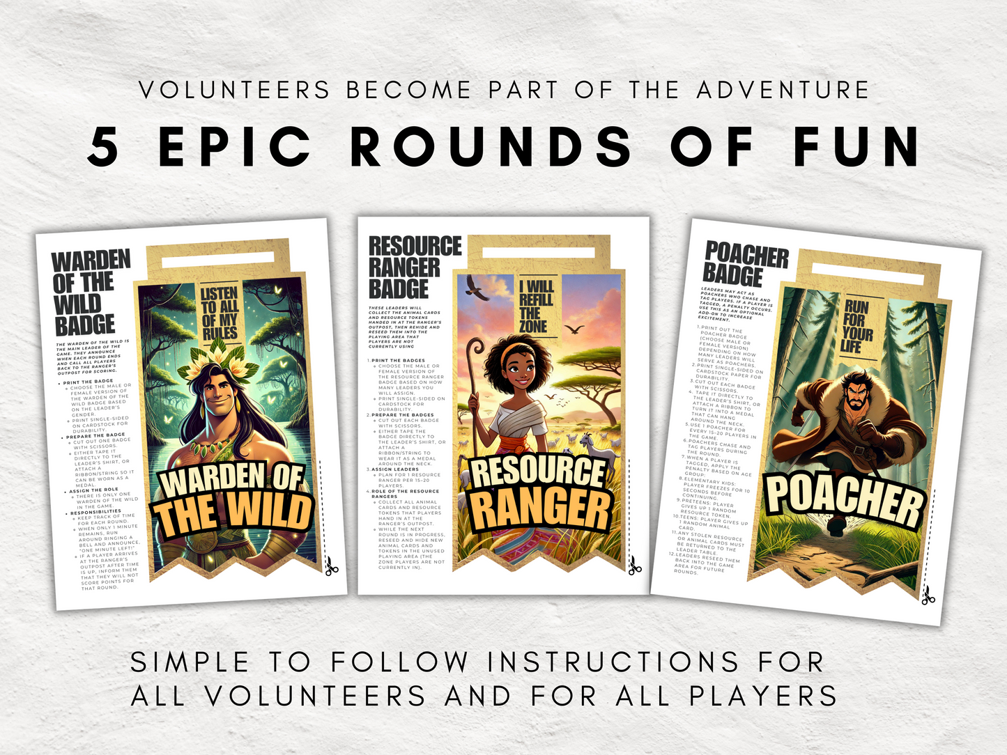 Fantastical Beasts of the Bible | Printable Survival Scavenger Hunt Game | Bible Trading Card | For Kids, Youth, VBS, Camps | 1-100+ Players