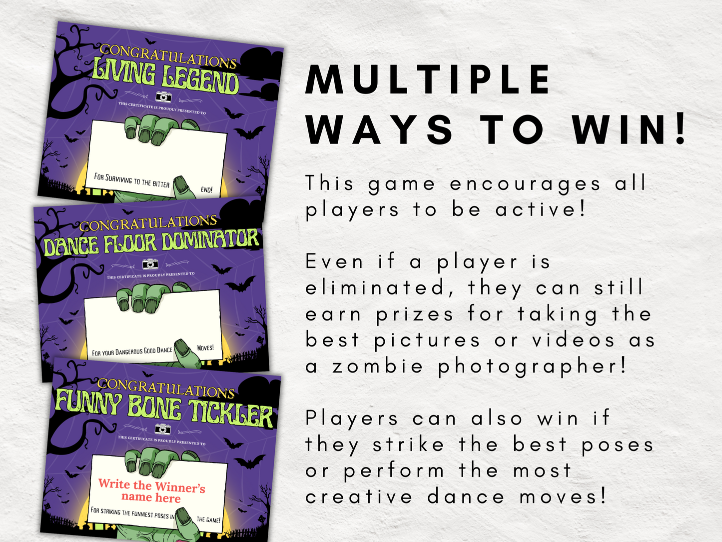 Survive the Zombie Paparazzi | The Most Viral, Silly & Memorable Icebreaker Game for All Ages | Printable Party Game | Digital Download