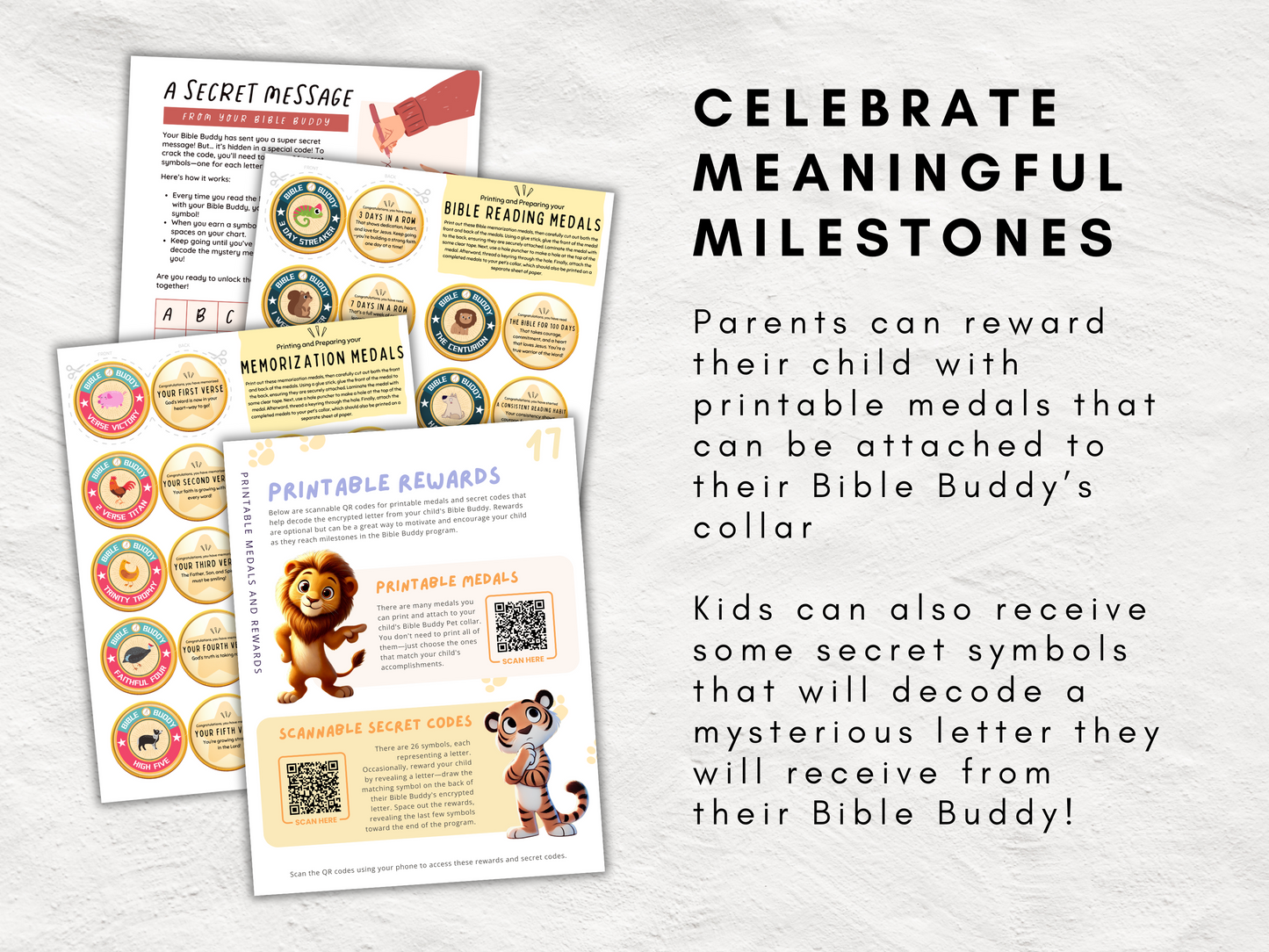 Bible Buddies Adoption Event Kit | Printable Kids Bible Reading Program | Christian Digital Download for Children's Church & Sunday School