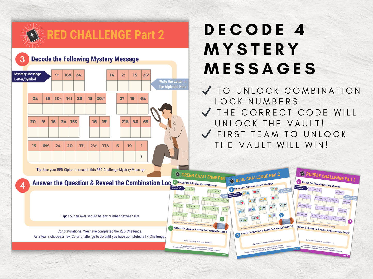 ESV + KJV Bible Study Escape Room Printable • James 1:1–18 Game • Youth Group, Sunday School, Team Building Activity • Preteen Bible Lesson