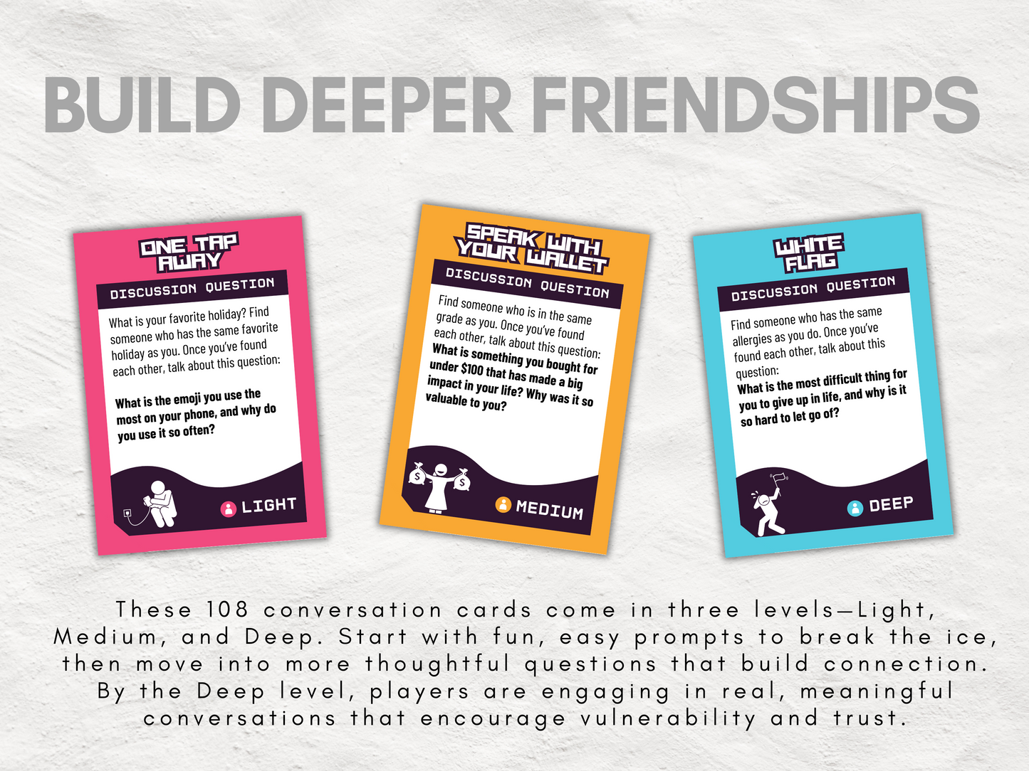 One Minute of Magic and Mayhem | 108 Printable Mini Games + 108 Conversation Cards | All Ages Icebreaker and Team Builder Games | Zero-Prep