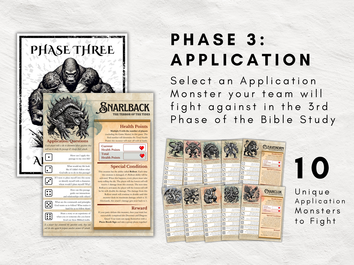 Doctrines and Dragons | Printable Inductive Bible Study Game | Tactical Turn-Based Team Game for Bible Study | Church & Youth Group Game