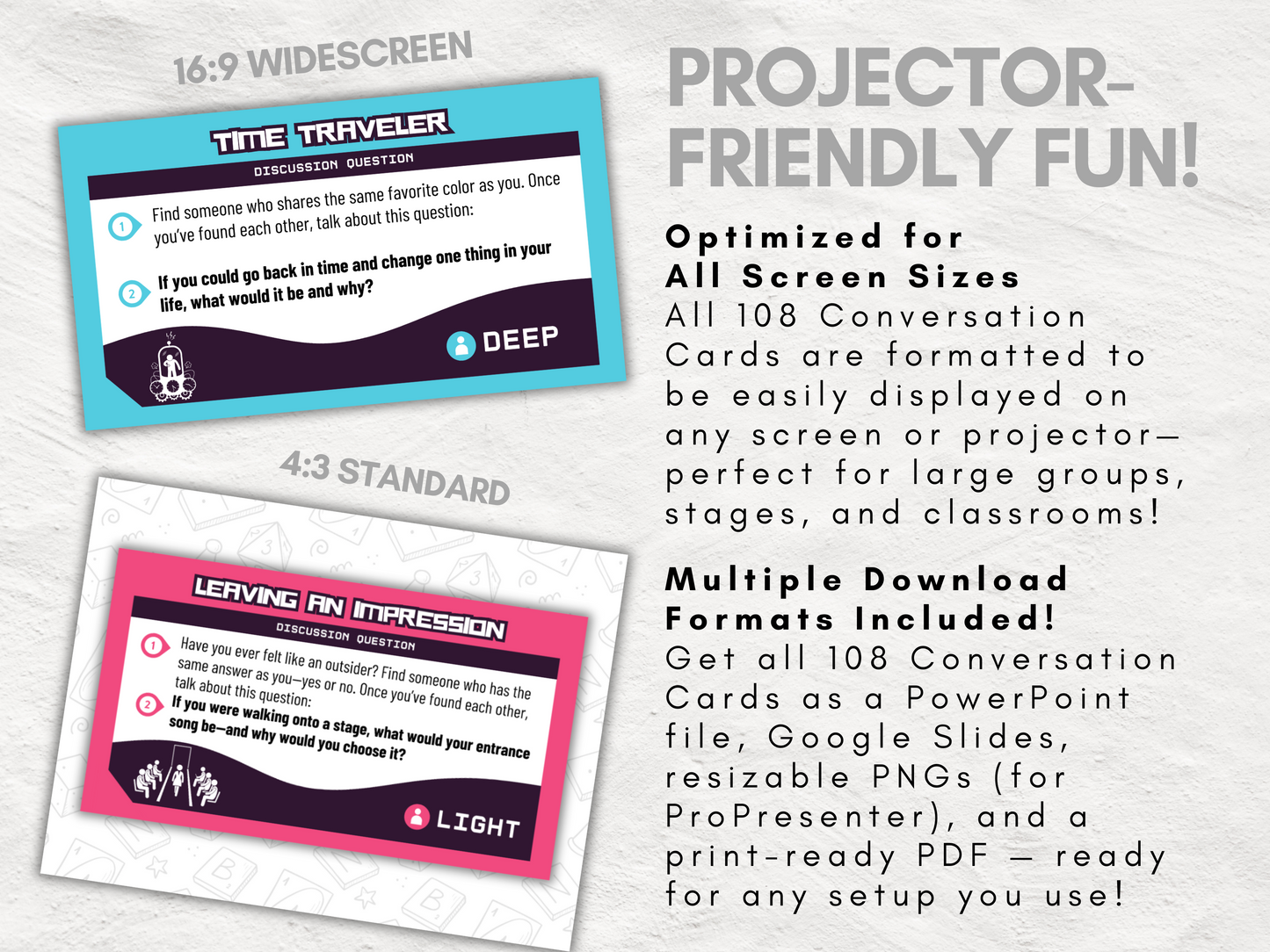 One Minute of Magic and Mayhem | 108 Printable Mini Games + 108 Conversation Cards | All Ages Icebreaker and Team Builder Games | Zero-Prep