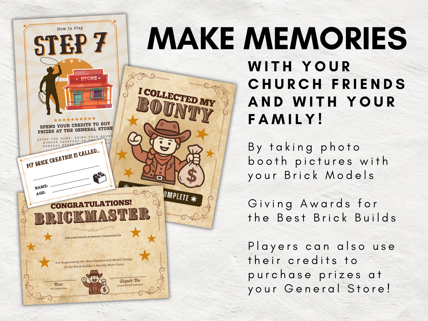 Brick Builder’s Bounty Hunt | Printable Christian Brick Building Bible Game | Church Event Activity for Kids, Teens & Adults | Bible Riddle