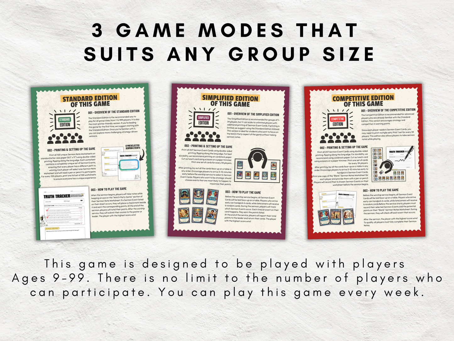 Truth Tracker: Sermon Notes and Watch Party Game | Fun & Engaging Church Activity | Boost your Sermon Engagement | Sunday Service Game