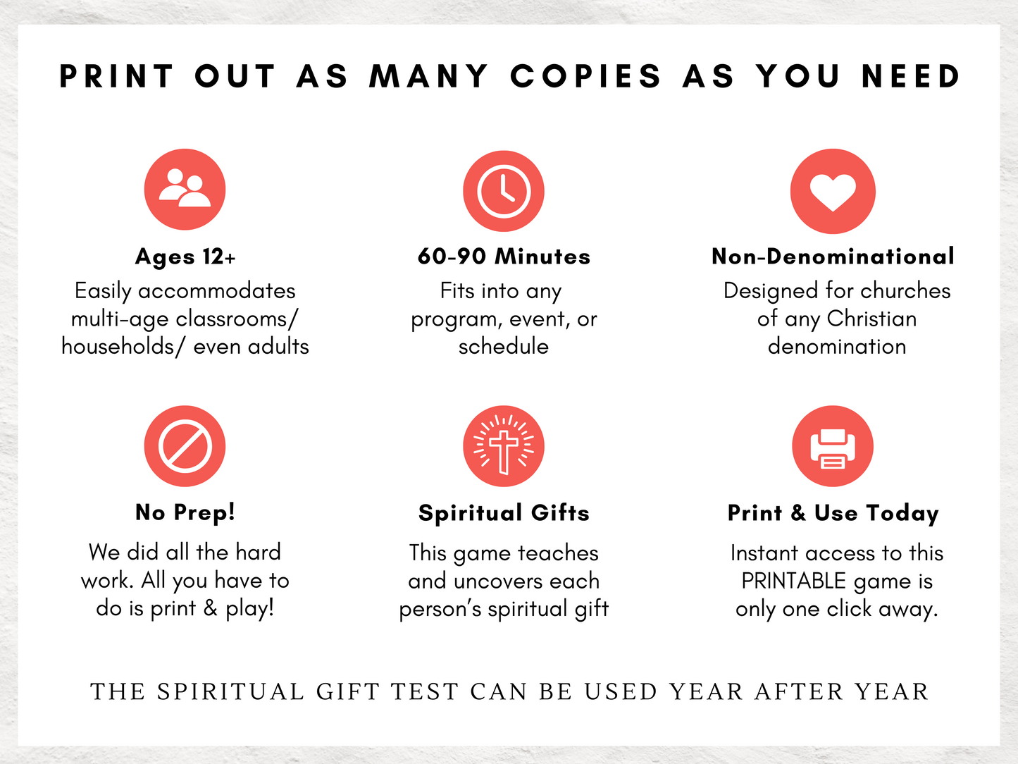 Uncover Your Spiritual Gifts | Imposter Among Us Printable Youth Group Game | Murder Mystery Team Builder Church Game | Spiritual Gift Test