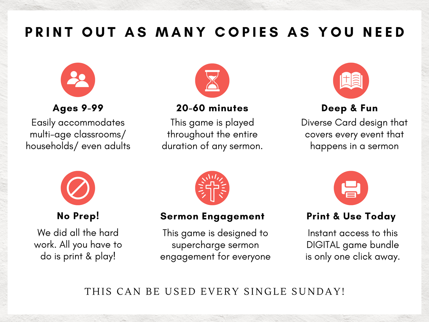 Truth Tracker: Sermon Notes and Watch Party Game | Fun & Engaging Church Activity | Boost your Sermon Engagement | Sunday Service Game