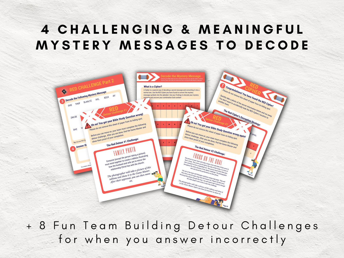 Bible Study Escape Room Game | Ephesians 5-6 | Fun Escape Room Printable Kit for Teens & Adults | Youth Group Game | Unlock the Vault