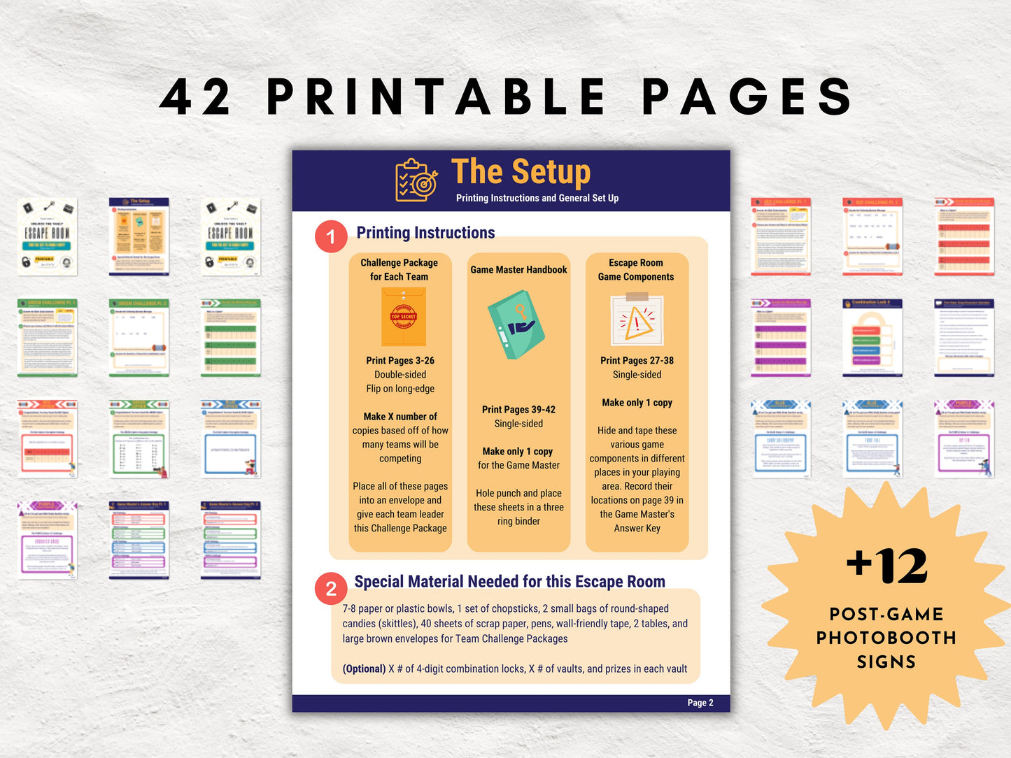 Bible Study Escape Room Game | Ephesians 5-6 | Fun Escape Room Printable Kit for Teens & Adults | Youth Group Game | Unlock the Vault