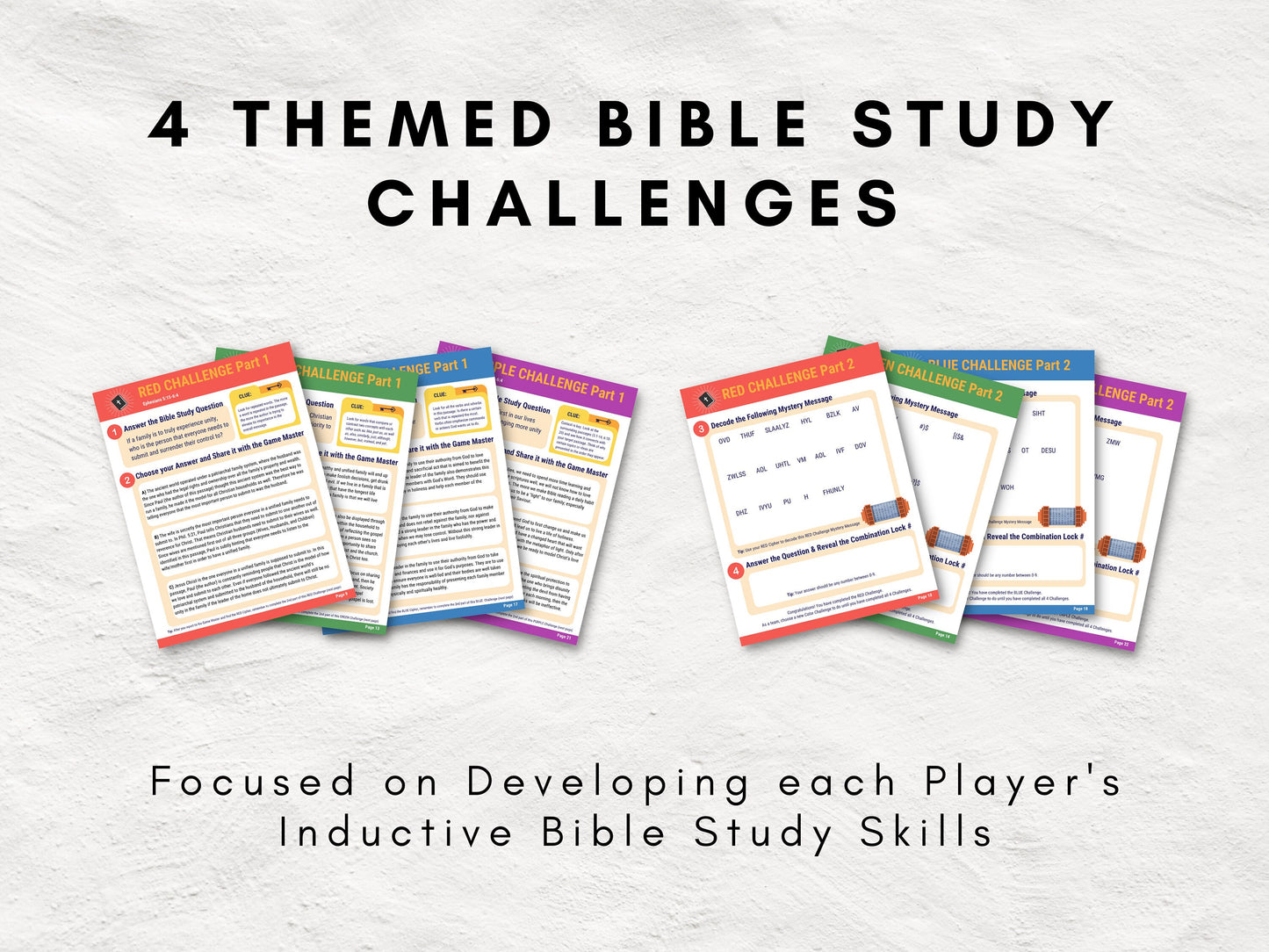 Bible Study Escape Room Game | Ephesians 5-6 | Fun Escape Room Printable Kit for Teens & Adults | Youth Group Game | Unlock the Vault