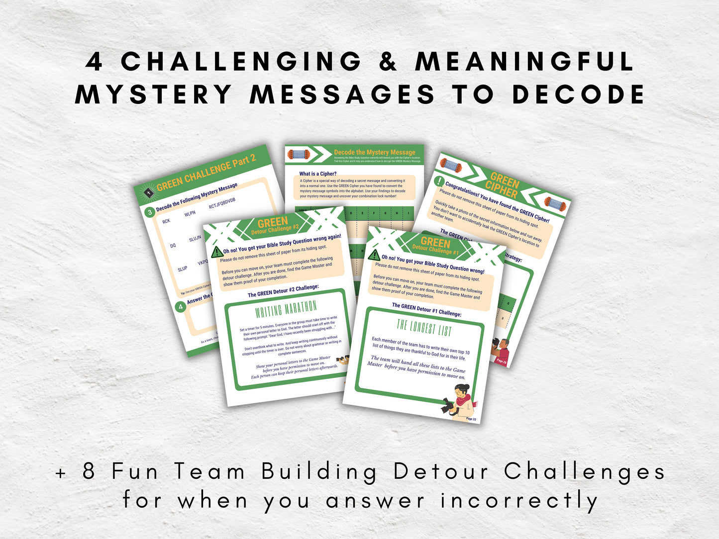 Bible Study Escape Room Game | Philippians 3-4 | Fun Escape Room Printable Kit for Teens & Adults | Youth Group Game | Unlock the Vault