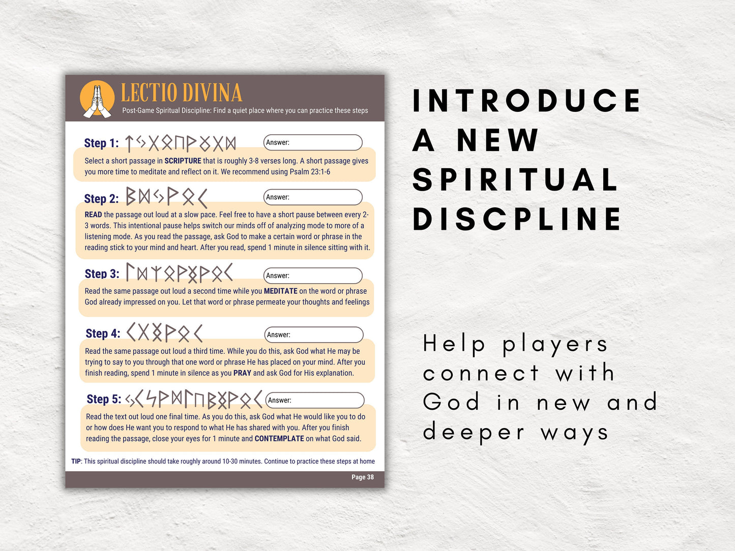 Temple Run | Scavenger Hunt Kit | Easter Egg Hunt | Children and Youth Ministry Game | Lectio Divina Spiritual Discipline | Printable