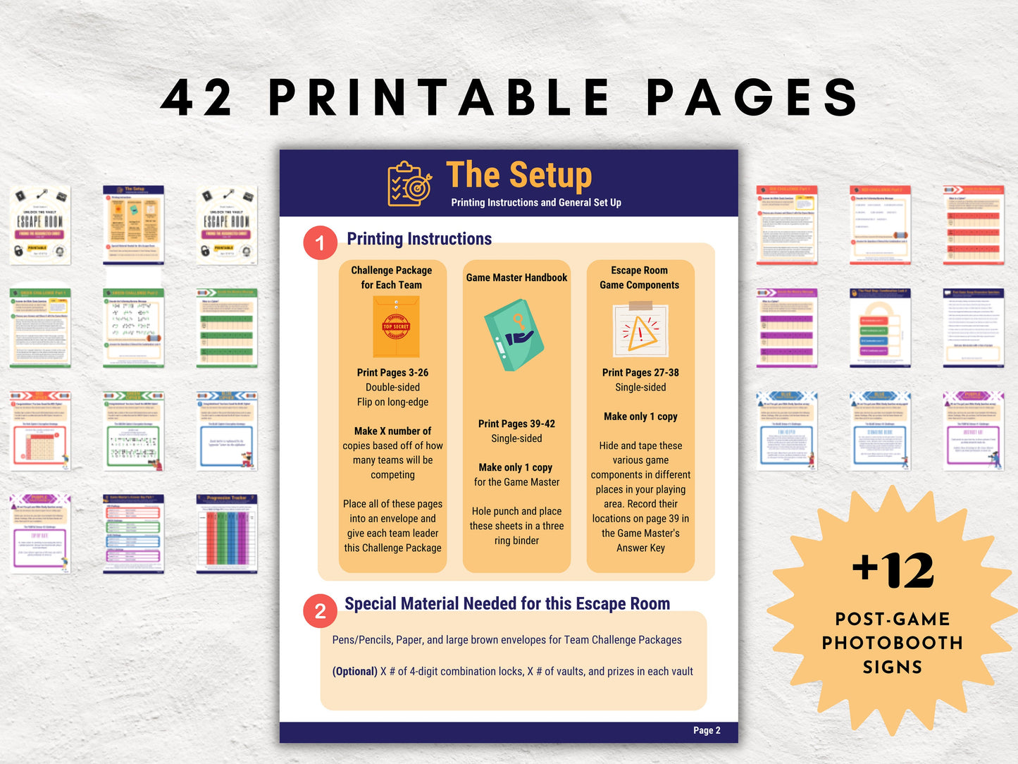 Bible Study Escape Room Game | John 20 | Resurrection | Easter Escape Room Printable Kit for Teens & Adults | Youth Group Game