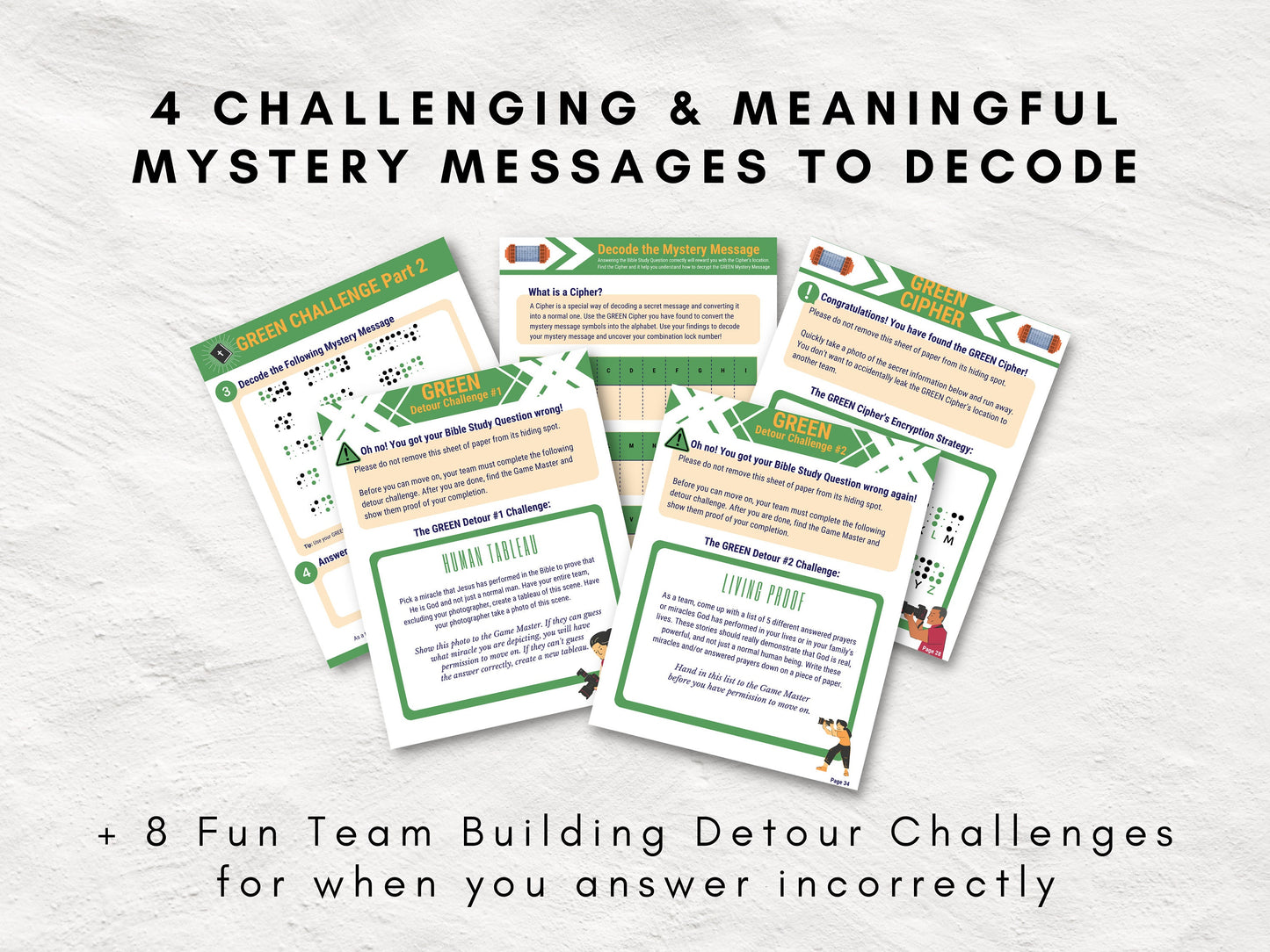 Bible Study Escape Room Game | John 20 | Resurrection | Easter Escape Room Printable Kit for Teens & Adults | Youth Group Game
