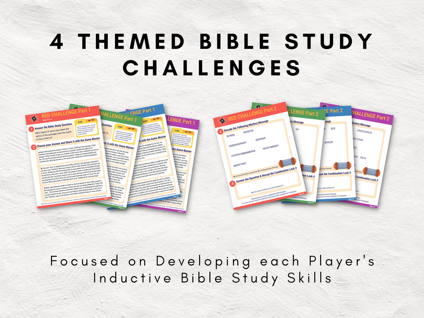 Bible Study Escape Room Game | Easter and Good Friday Printable Kit for Teens & Adults | Mark 15 | Fun Youth Group Game | Unlock the Vault