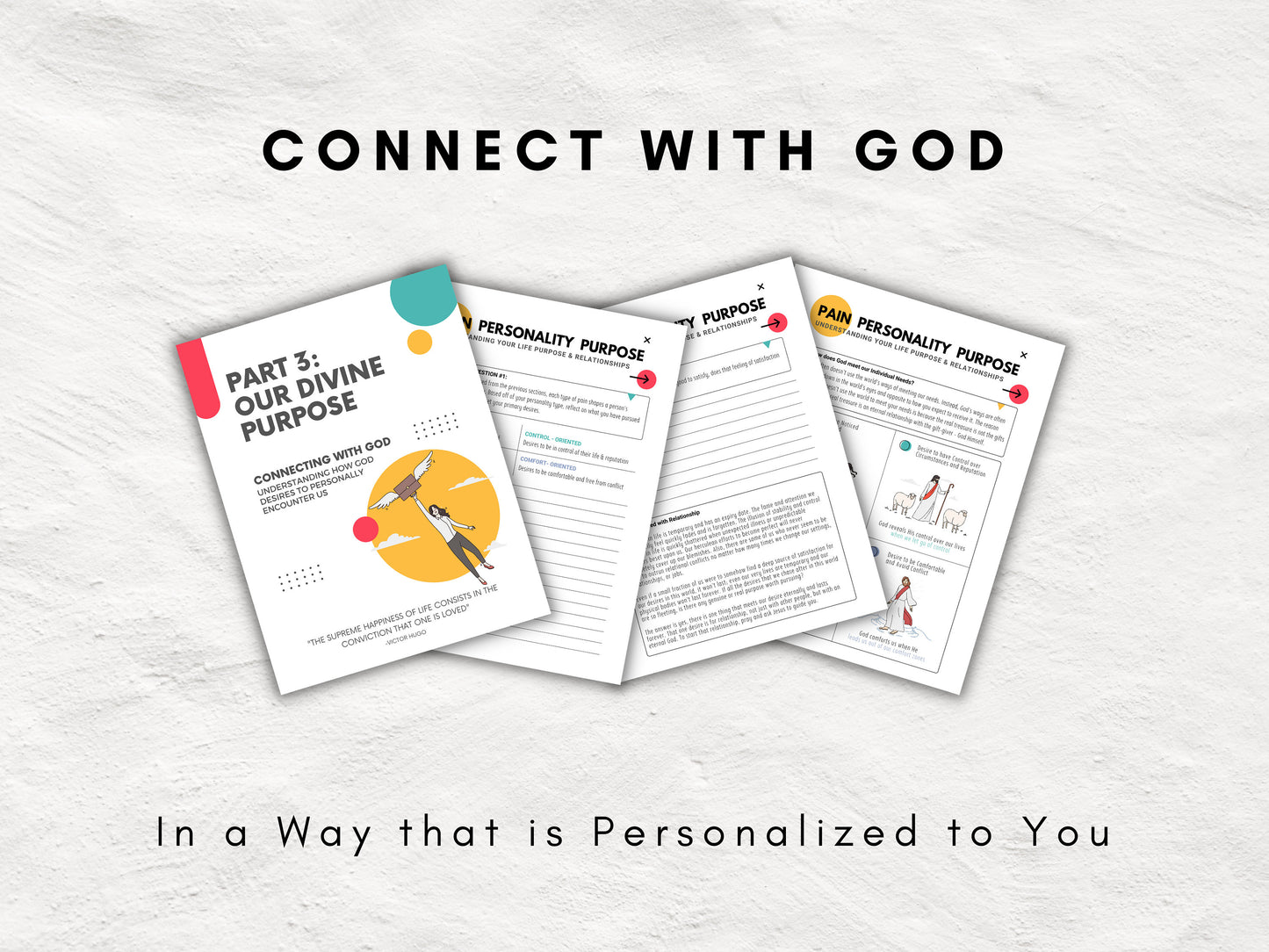 Life Purpose Workbook - Find Your Passion | Discover your Personality | Improve Your Relationships with God & Others | Printable PDF