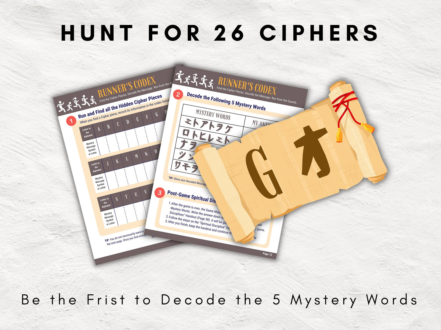 Temple Run | Scavenger Hunt Kit | Easter Egg Hunt | Children and Youth Ministry Game | Prayer of Confession Spiritual Discipline | Printable