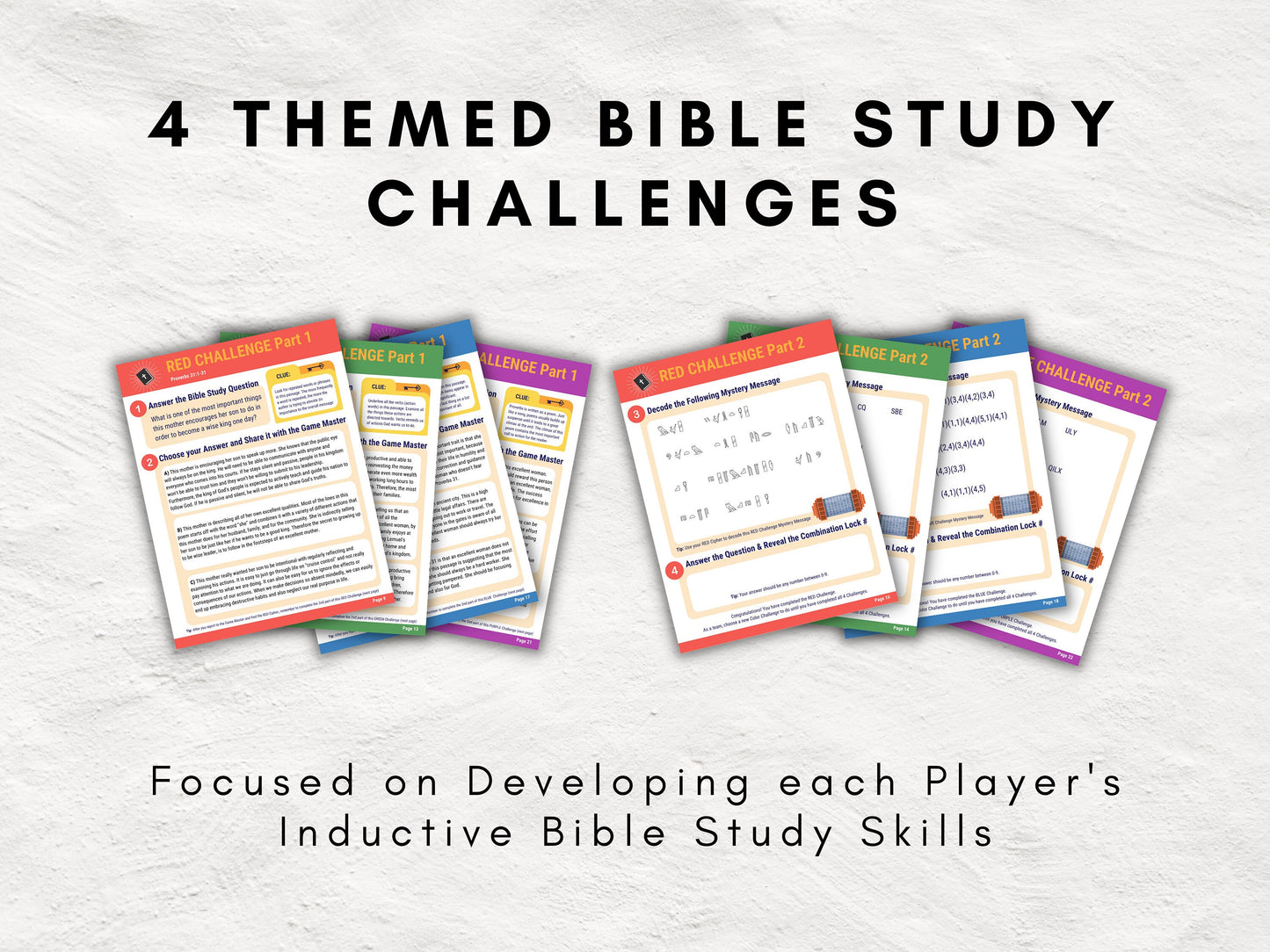 Bible Study Escape Room Game | Mother's Day | Proverbs 31 | Escape Room Printable Kit for Teens & Adults | Youth Group Game | Church Game