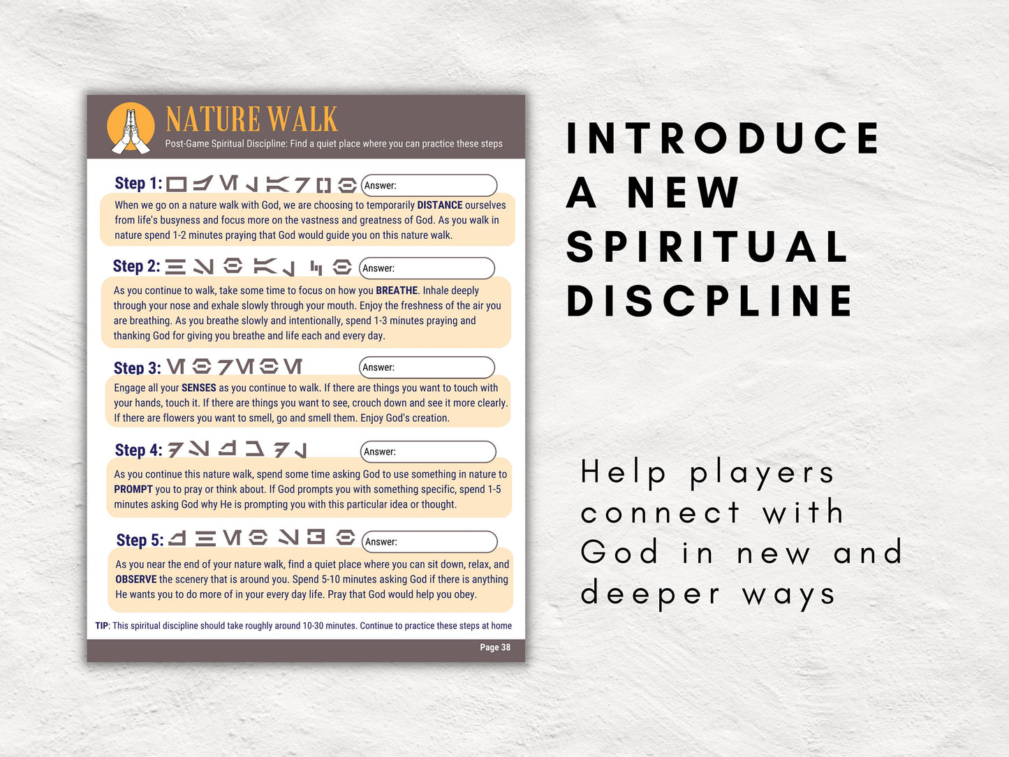 Temple Run | Scavenger Hunt Kit | Easter Egg Hunt | Children and Youth Ministry Game | Nature Walk Spiritual Discipline | Printable