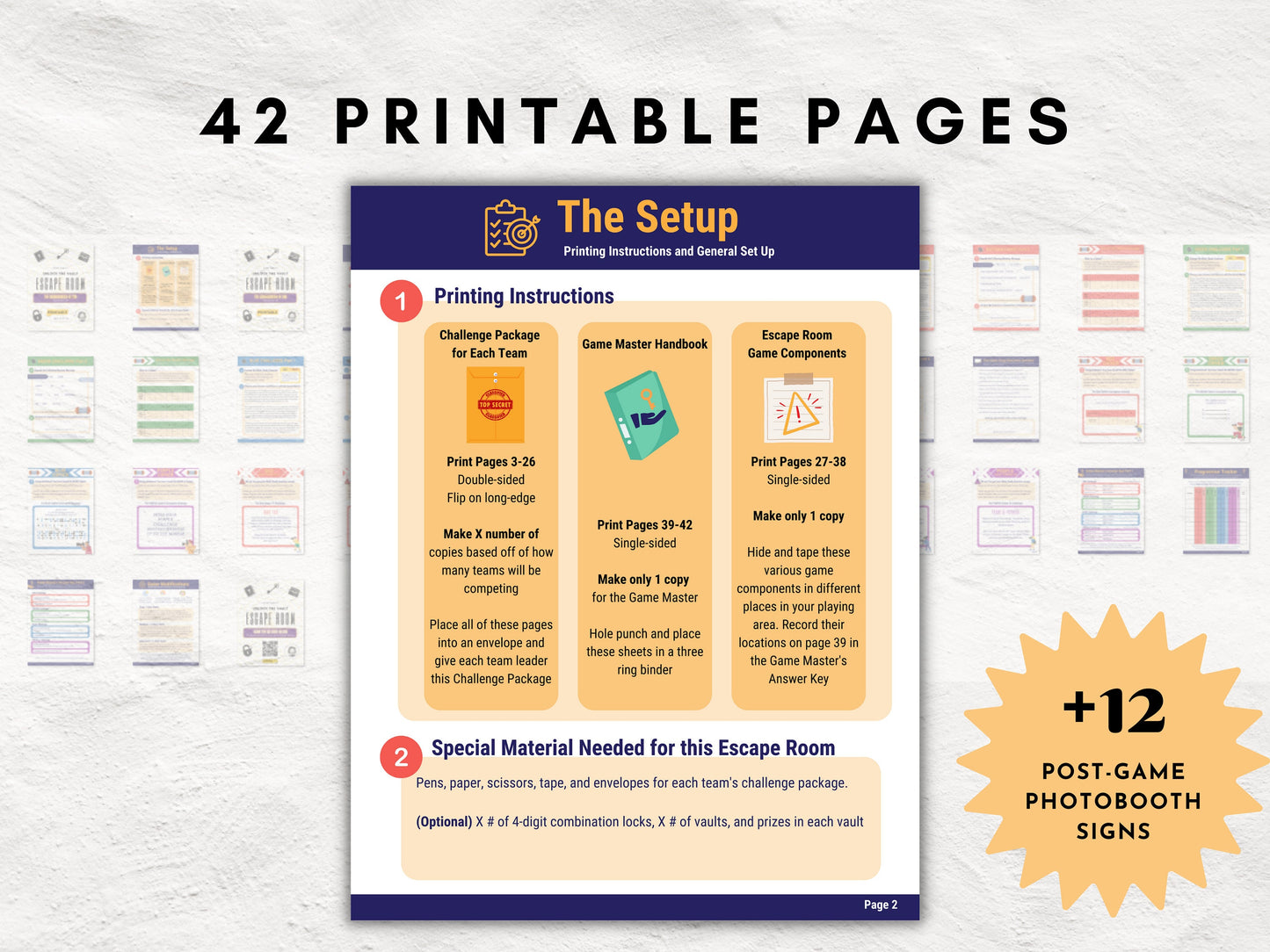 Sacred Secrets Escape Room Game | Daniel 9 | The Seriousness of Sin | Church Escape Room Printable Kit for Teens & Adults | Youth Group Game