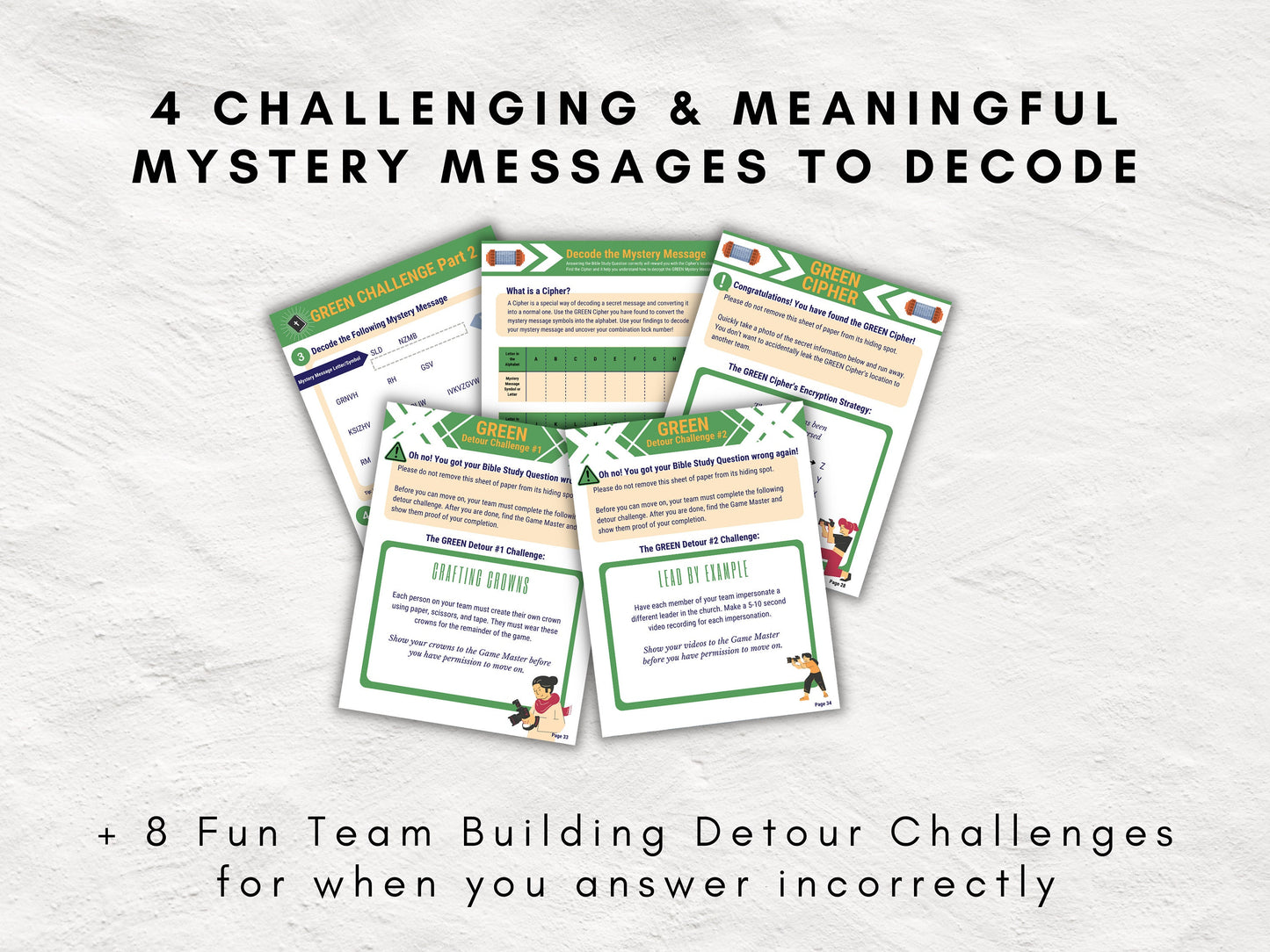 Sacred Secrets Escape Room Game | Daniel 9 | The Seriousness of Sin | Church Escape Room Printable Kit for Teens & Adults | Youth Group Game