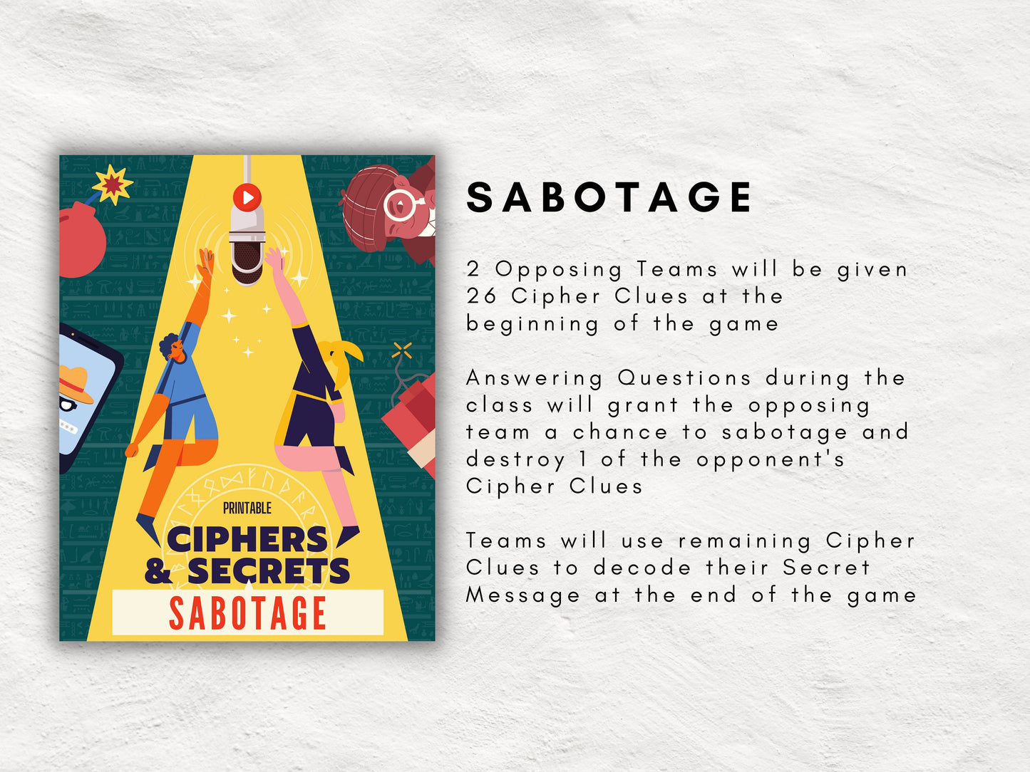 Classroom Discussion Games Bundle | Elementary, Middle, and High School Games to Boost Engagement and Learning | DIY Printable Escape Room