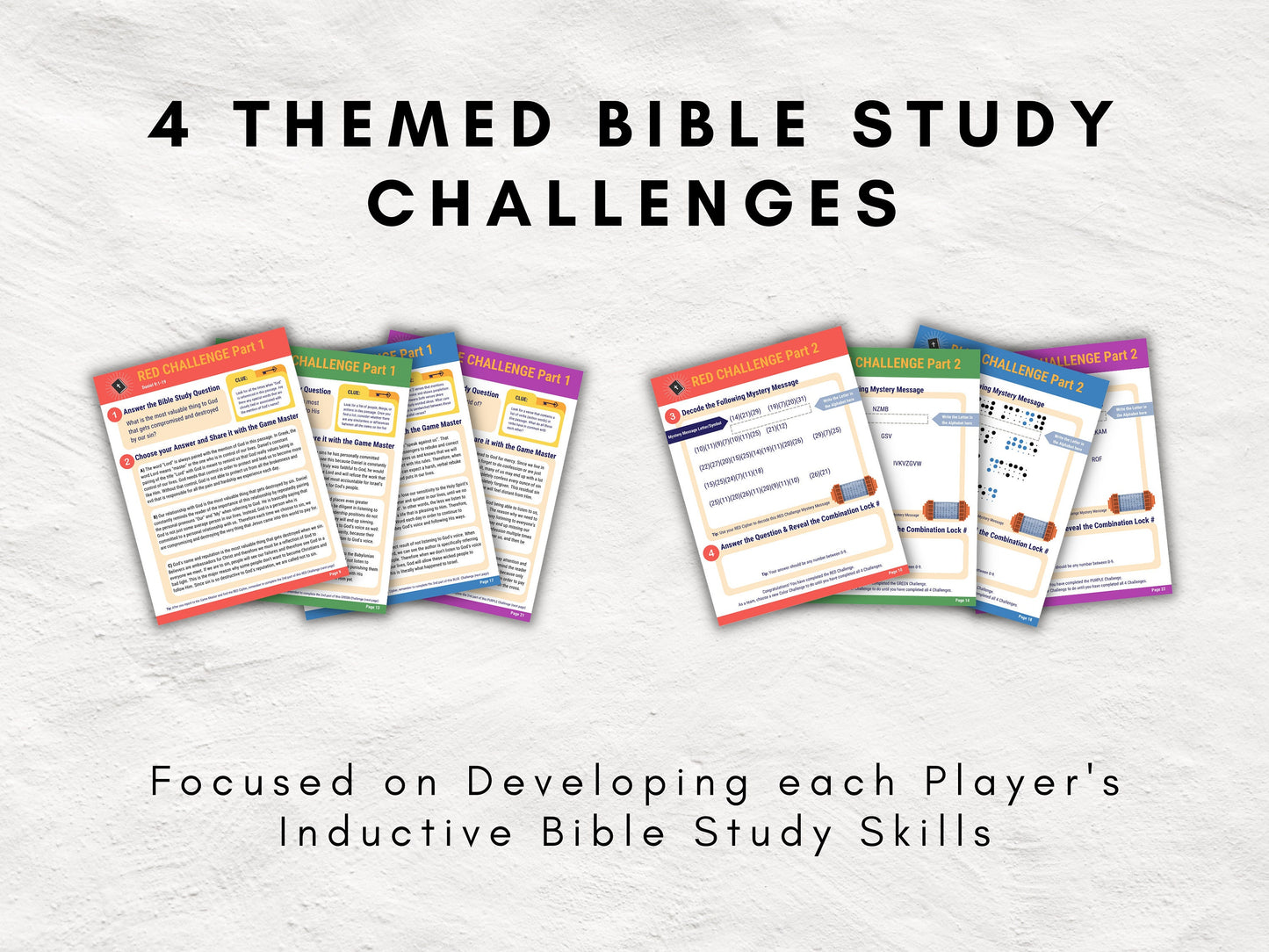 Sacred Secrets Escape Room Game | Daniel 9 | The Seriousness of Sin | Church Escape Room Printable Kit for Teens & Adults | Youth Group Game