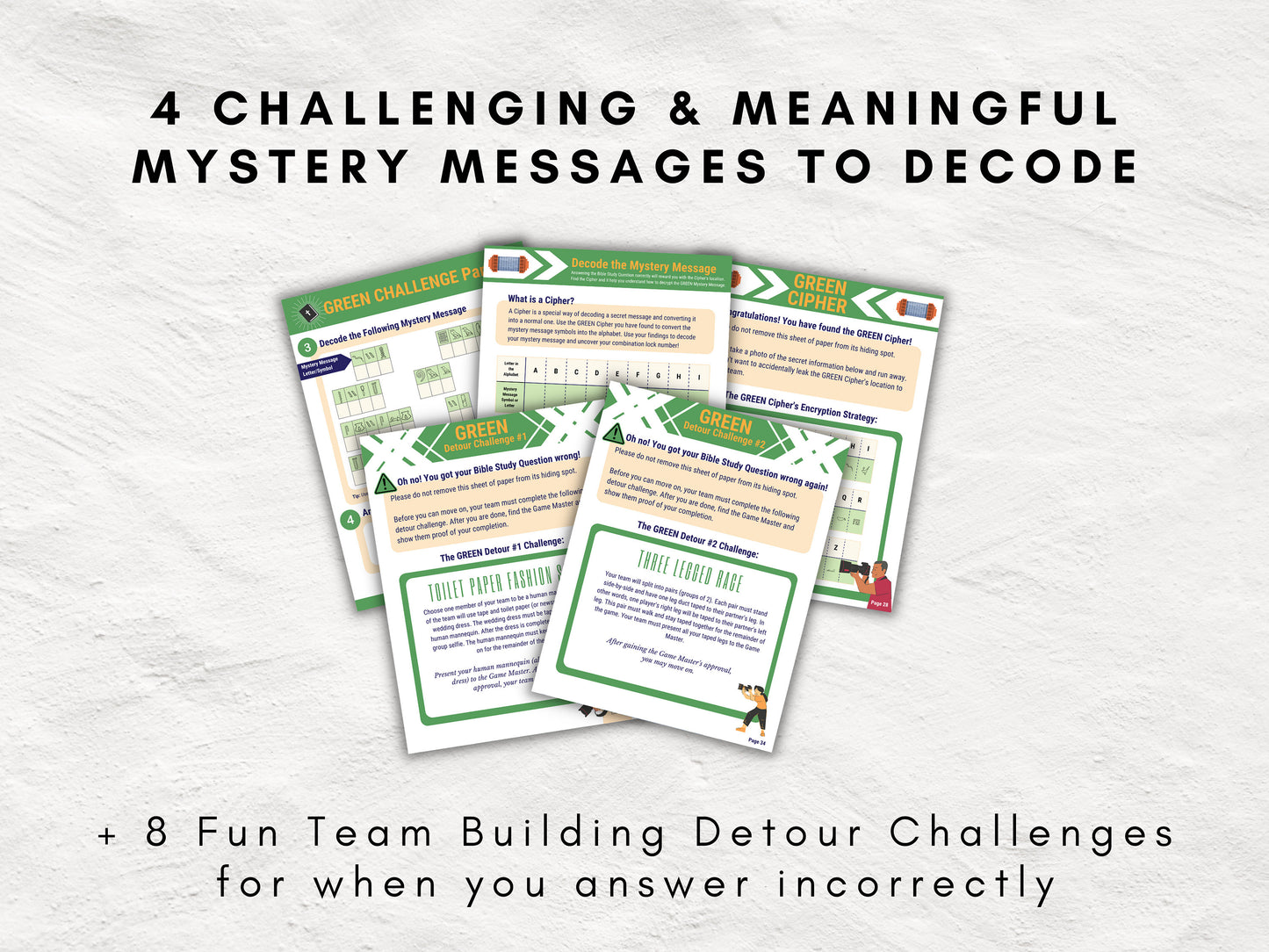 KJV Bible Study Escape Room Quest | Joshua 24 | Interactive Bible Study Escape Room Game | Engaging Printable Kit for Teens & Adults