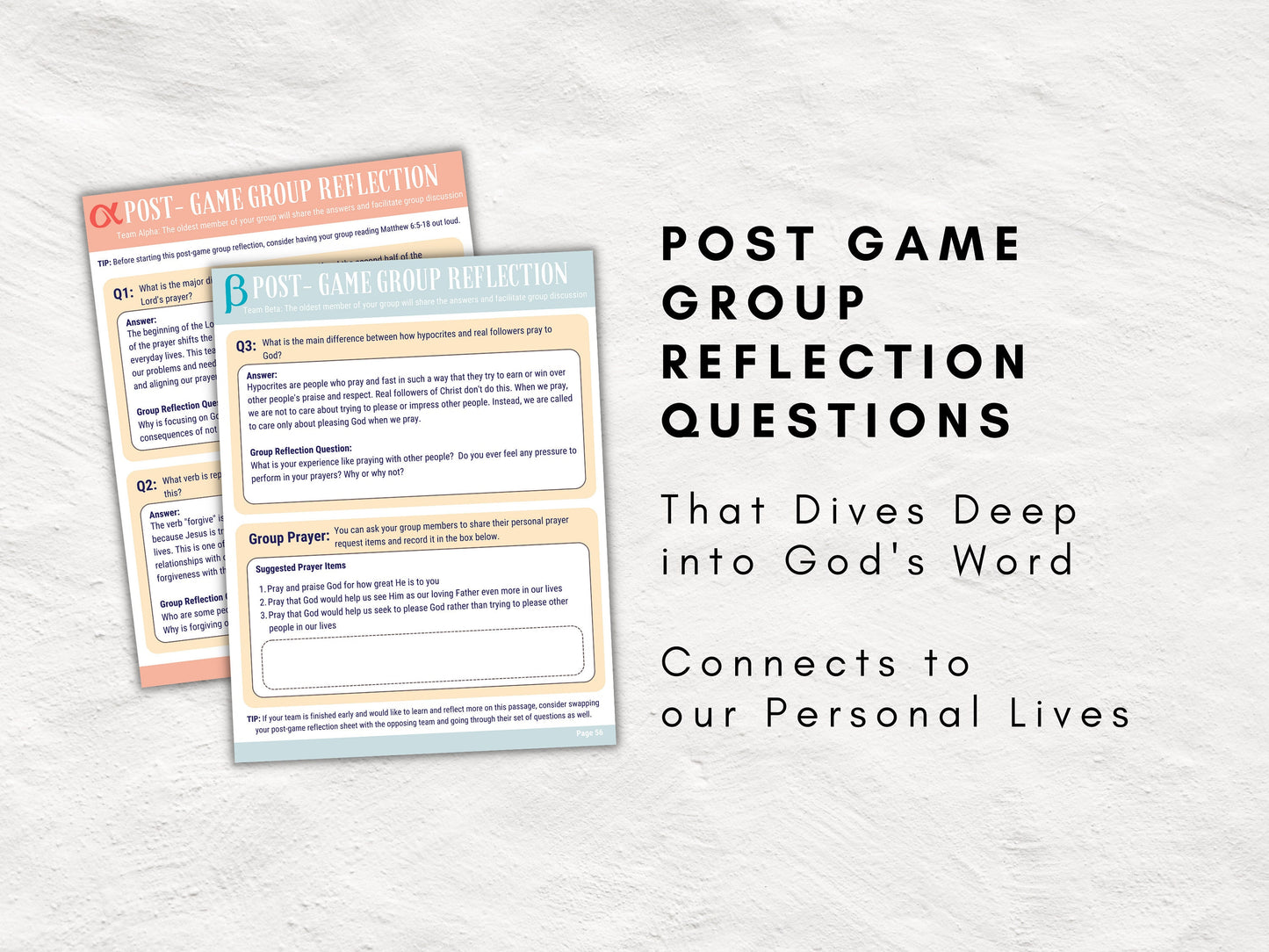 Capture the Flag Bible Study Game | Unlock the Lessons within the Lord's Prayer | Fun & Interactive Game for Christian Youth Fellowship