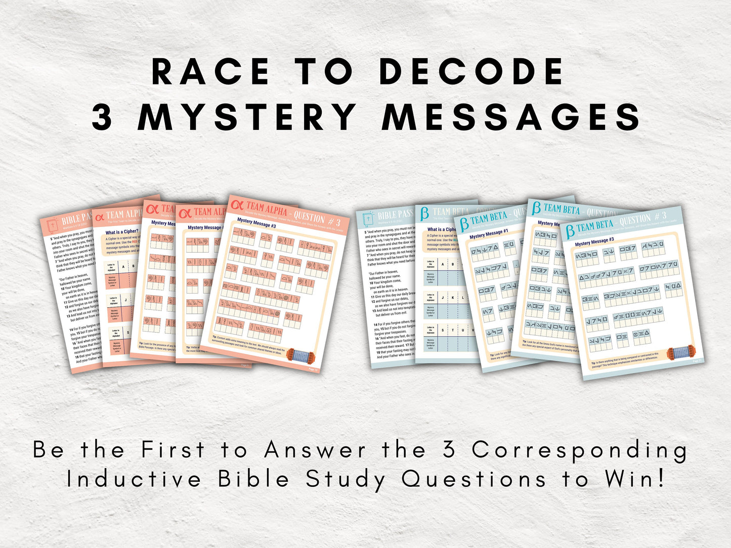Capture the Flag Bible Study Game | Unlock the Lessons within the Lord's Prayer | Fun & Interactive Game for Christian Youth Fellowship